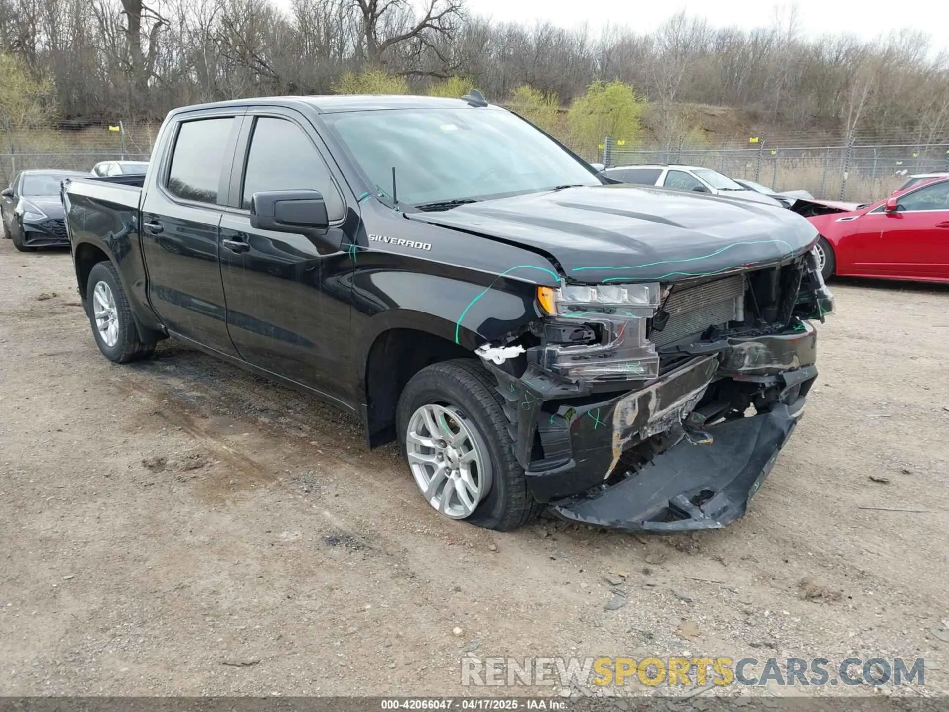 1 Photograph of a damaged car 1GCUYEED9MZ419064 CHEVROLET SILVERADO 1500 2021