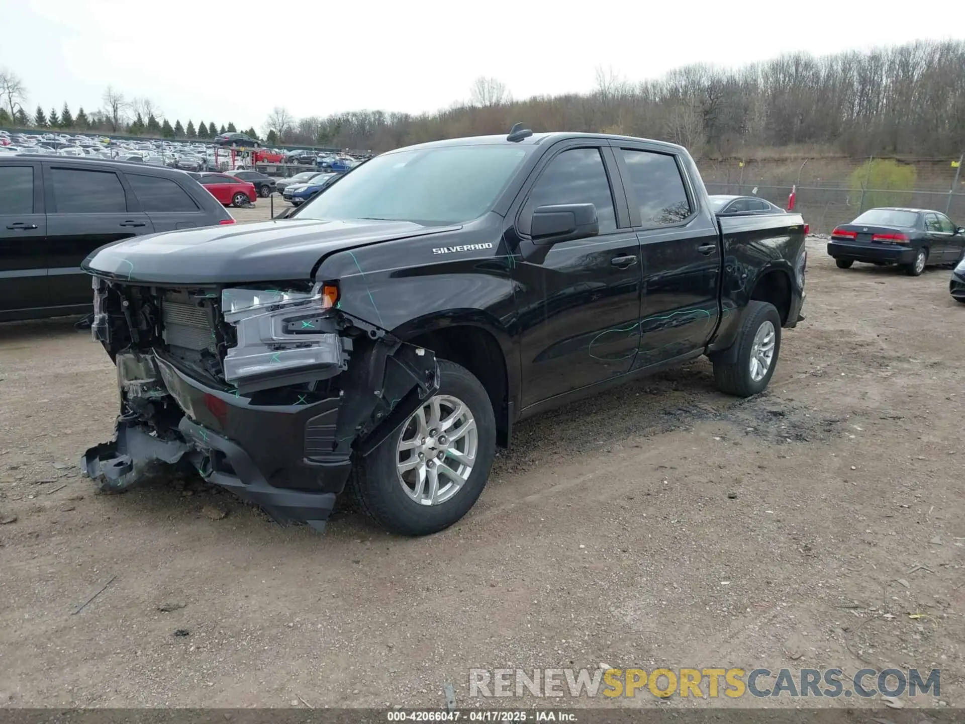 2 Photograph of a damaged car 1GCUYEED9MZ419064 CHEVROLET SILVERADO 1500 2021