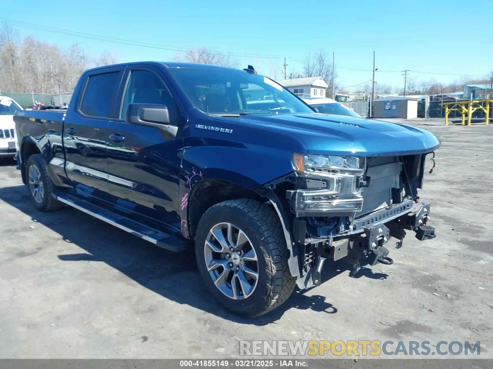 1 Photograph of a damaged car 1GCUYEEL3MZ212306 CHEVROLET SILVERADO 1500 2021