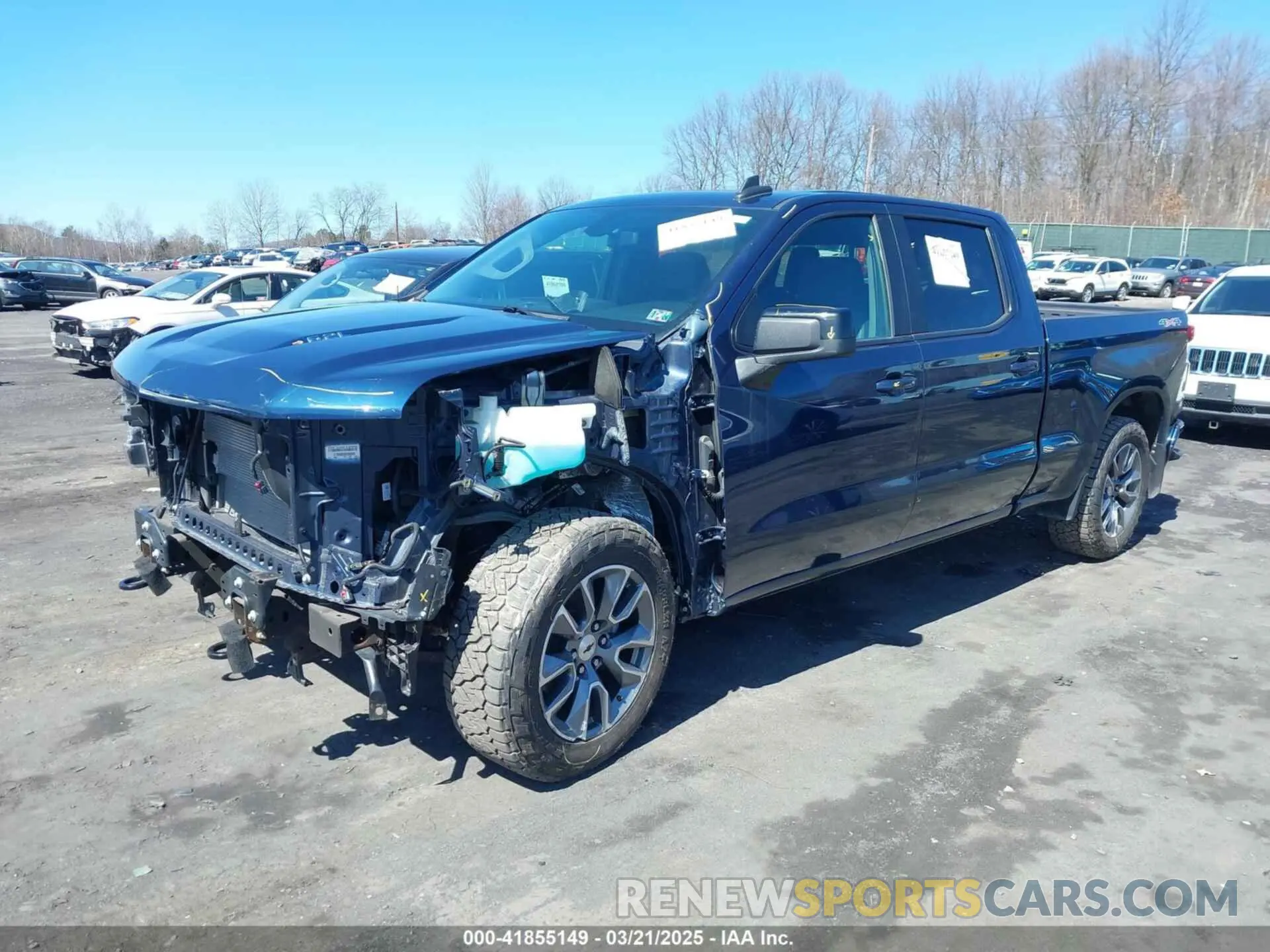 2 Photograph of a damaged car 1GCUYEEL3MZ212306 CHEVROLET SILVERADO 1500 2021