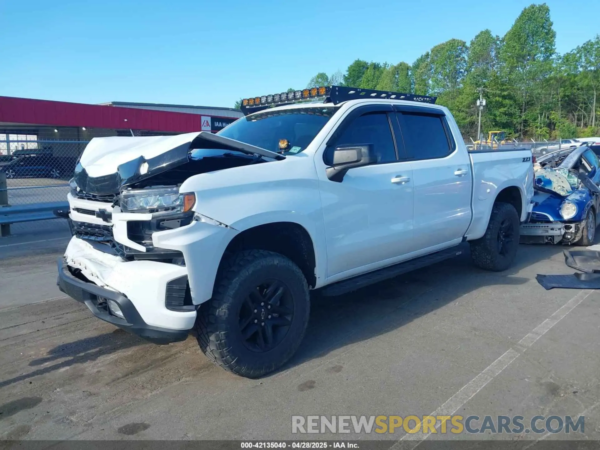 2 Photograph of a damaged car 1GCUYEEL8MZ421055 CHEVROLET SILVERADO 1500 2021