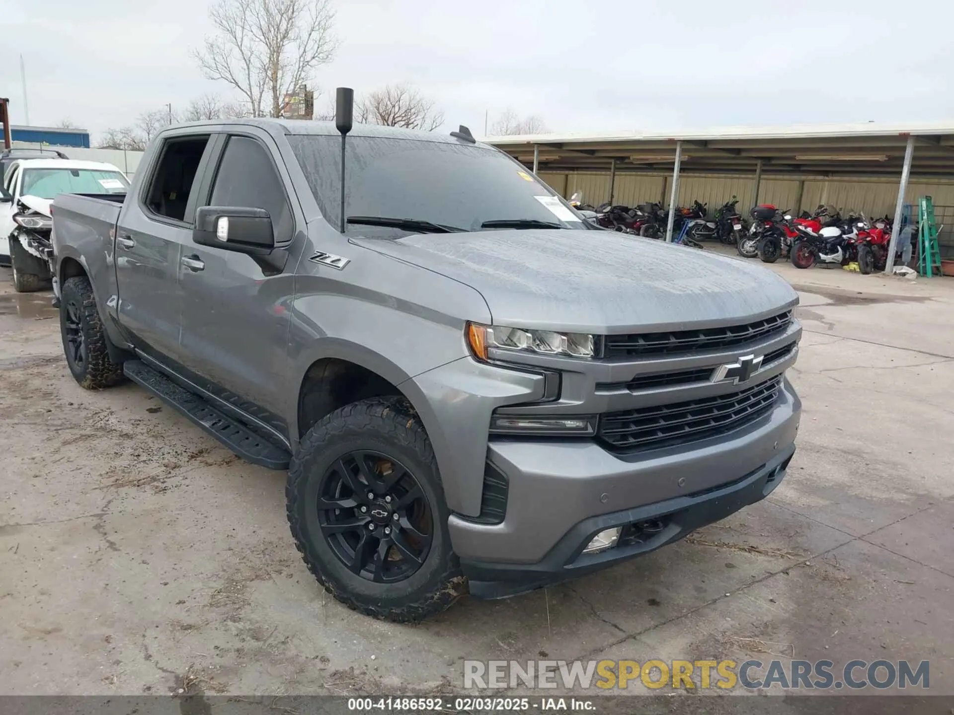 1 Photograph of a damaged car 1GCUYEEL9MZ113053 CHEVROLET SILVERADO 1500 2021