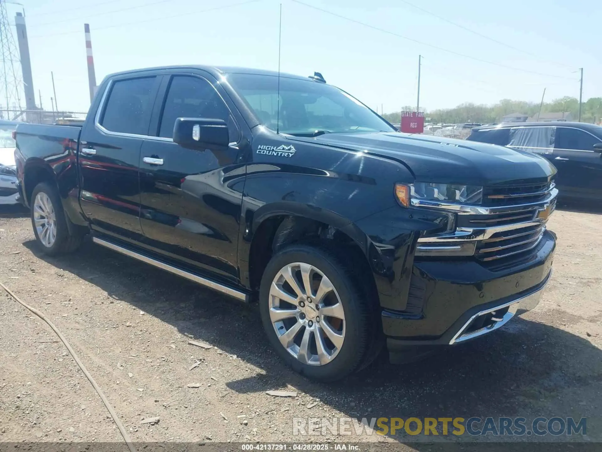 1 Photograph of a damaged car 1GCUYHEL3MZ295544 CHEVROLET SILVERADO 1500 2021