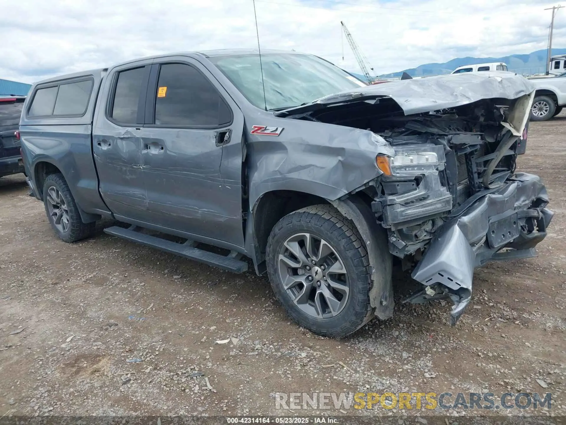 1 Photograph of a damaged car 1GCVYEET5MZ174422 CHEVROLET SILVERADO 1500 2021