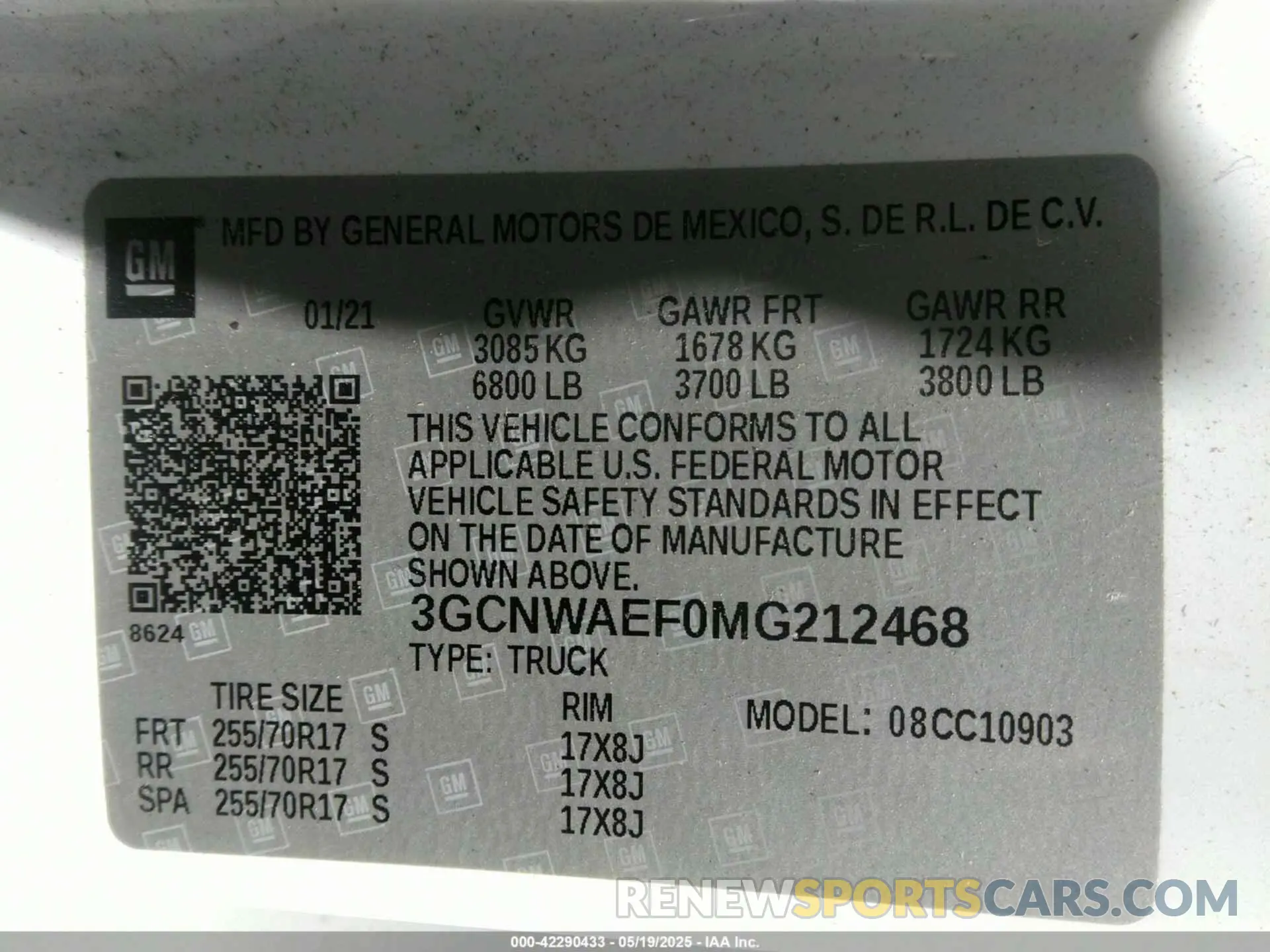 9 Photograph of a damaged car 3GCNWAEF0MG212468 CHEVROLET SILVERADO 1500 2021