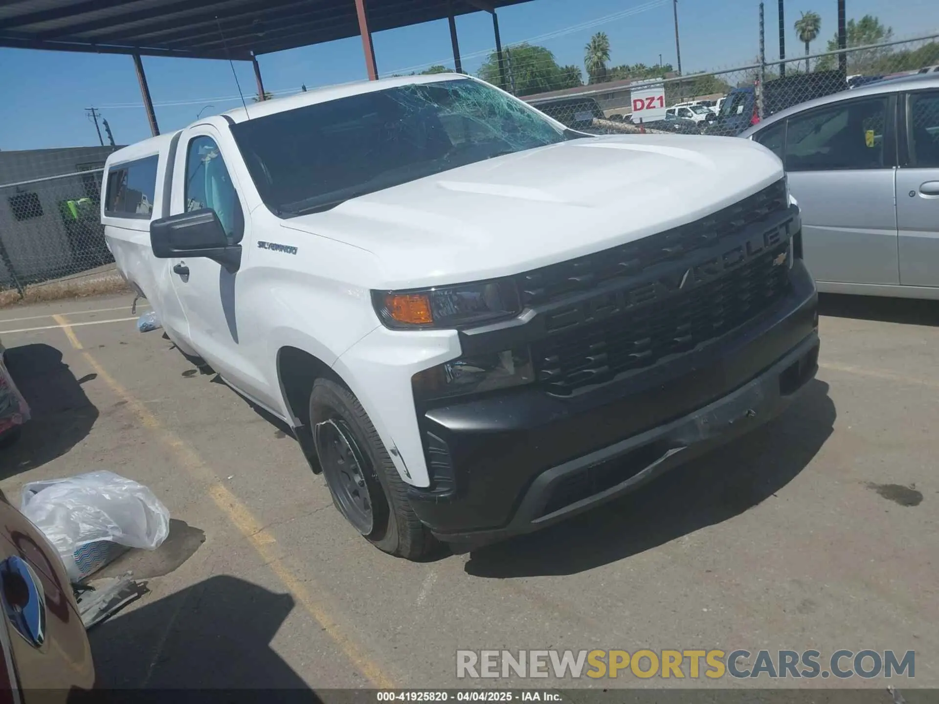 1 Photograph of a damaged car 3GCNWAEF1MG338516 CHEVROLET SILVERADO 1500 2021