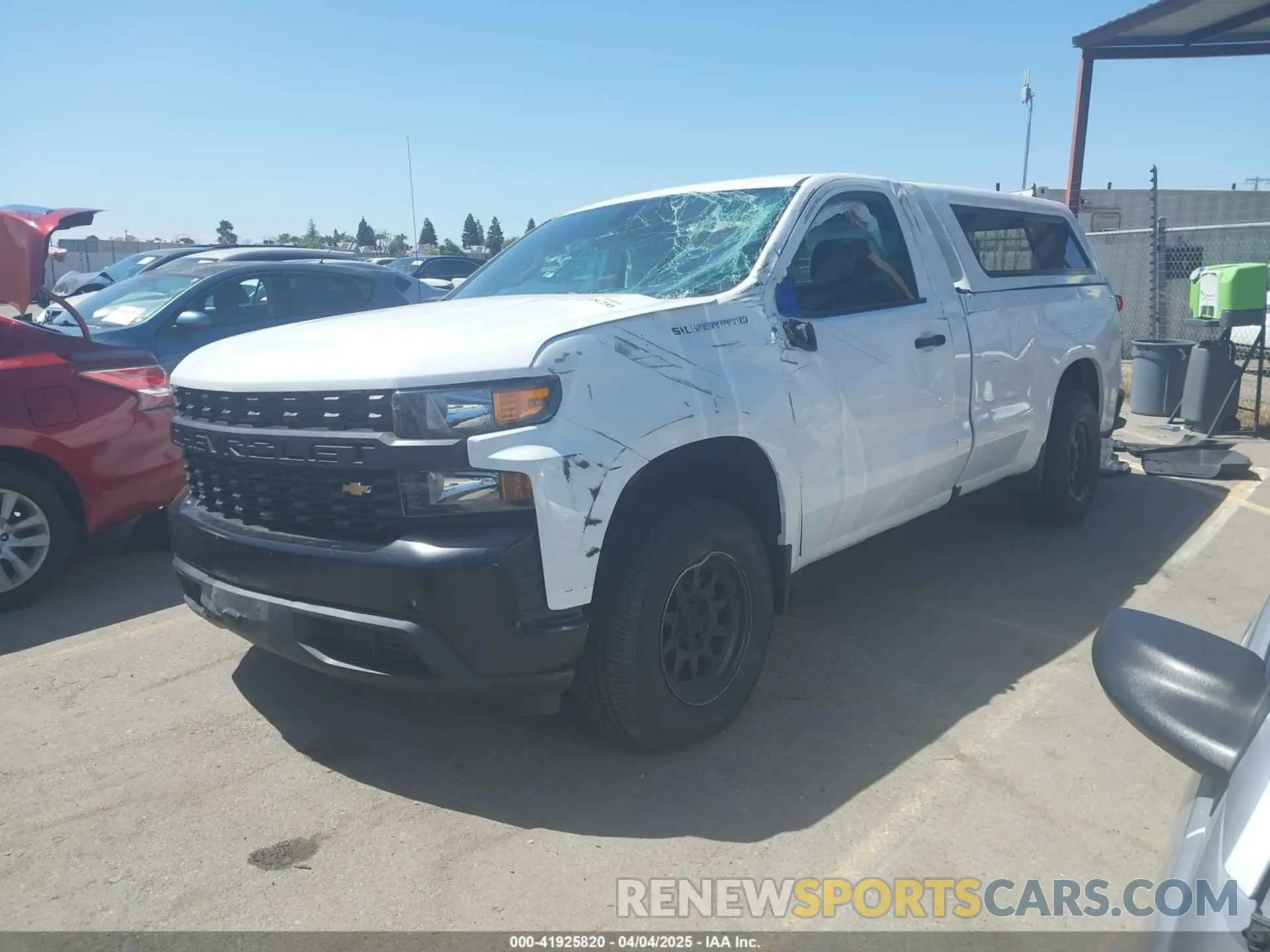 2 Photograph of a damaged car 3GCNWAEF1MG338516 CHEVROLET SILVERADO 1500 2021