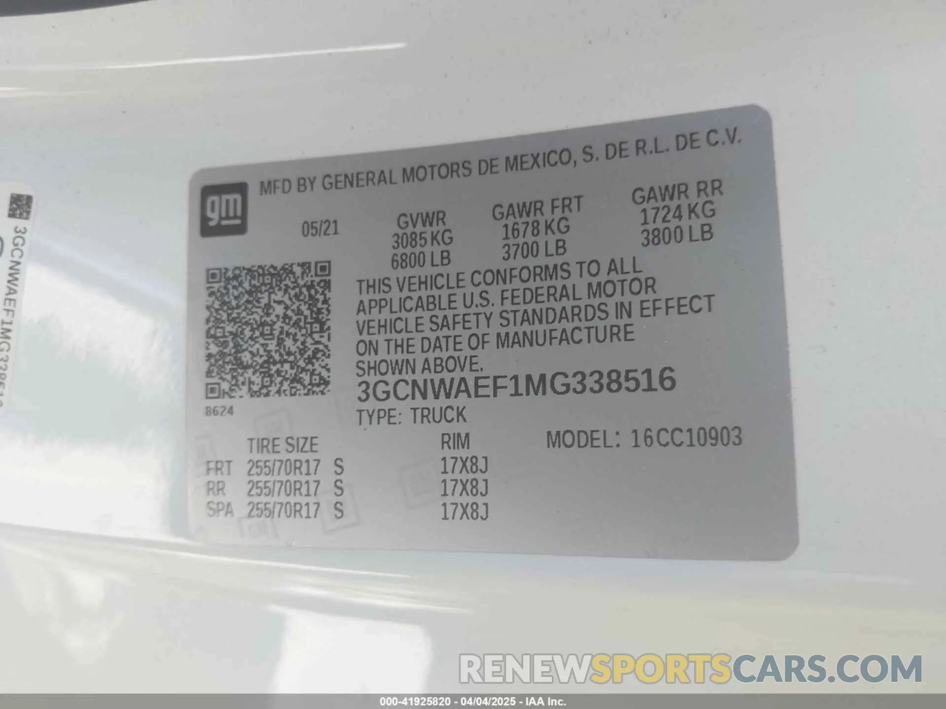 9 Photograph of a damaged car 3GCNWAEF1MG338516 CHEVROLET SILVERADO 1500 2021