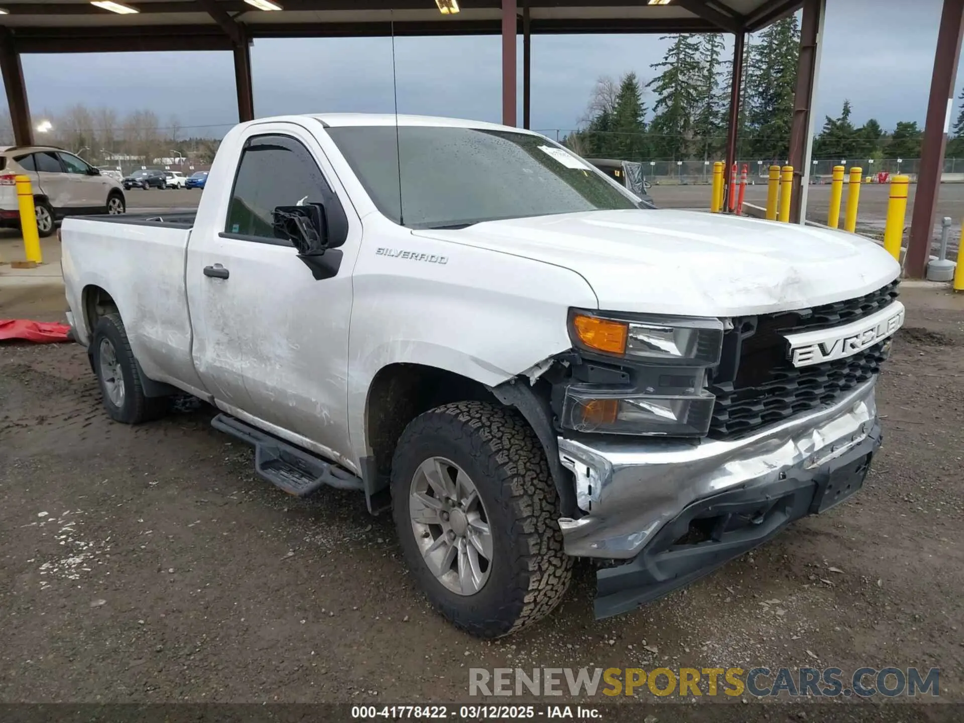1 Photograph of a damaged car 3GCNWAEF4MG303016 CHEVROLET SILVERADO 1500 2021