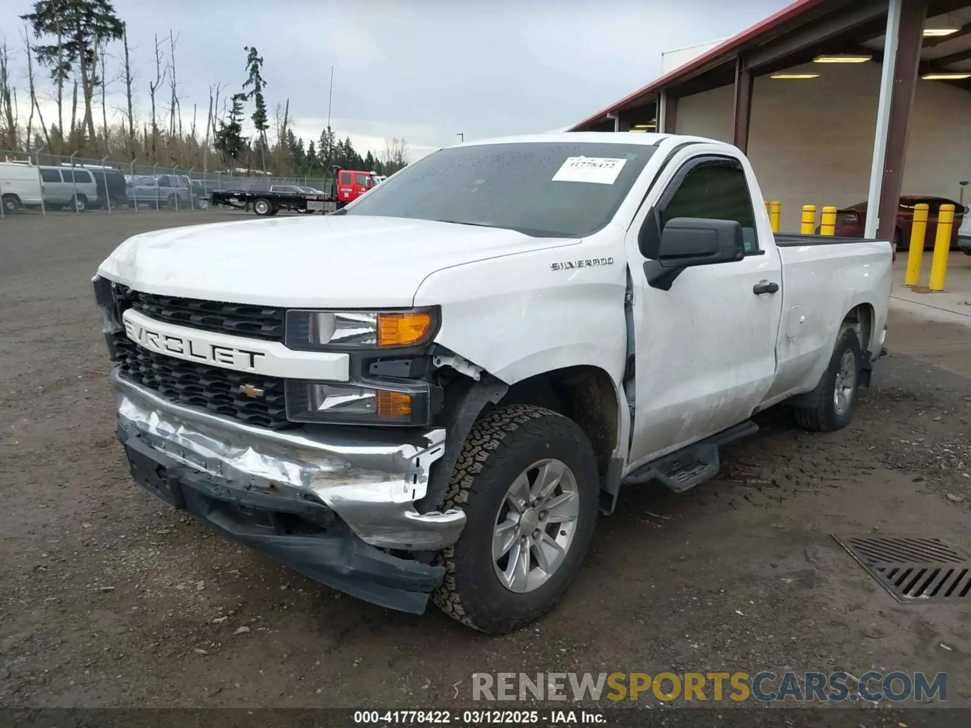 2 Photograph of a damaged car 3GCNWAEF4MG303016 CHEVROLET SILVERADO 1500 2021