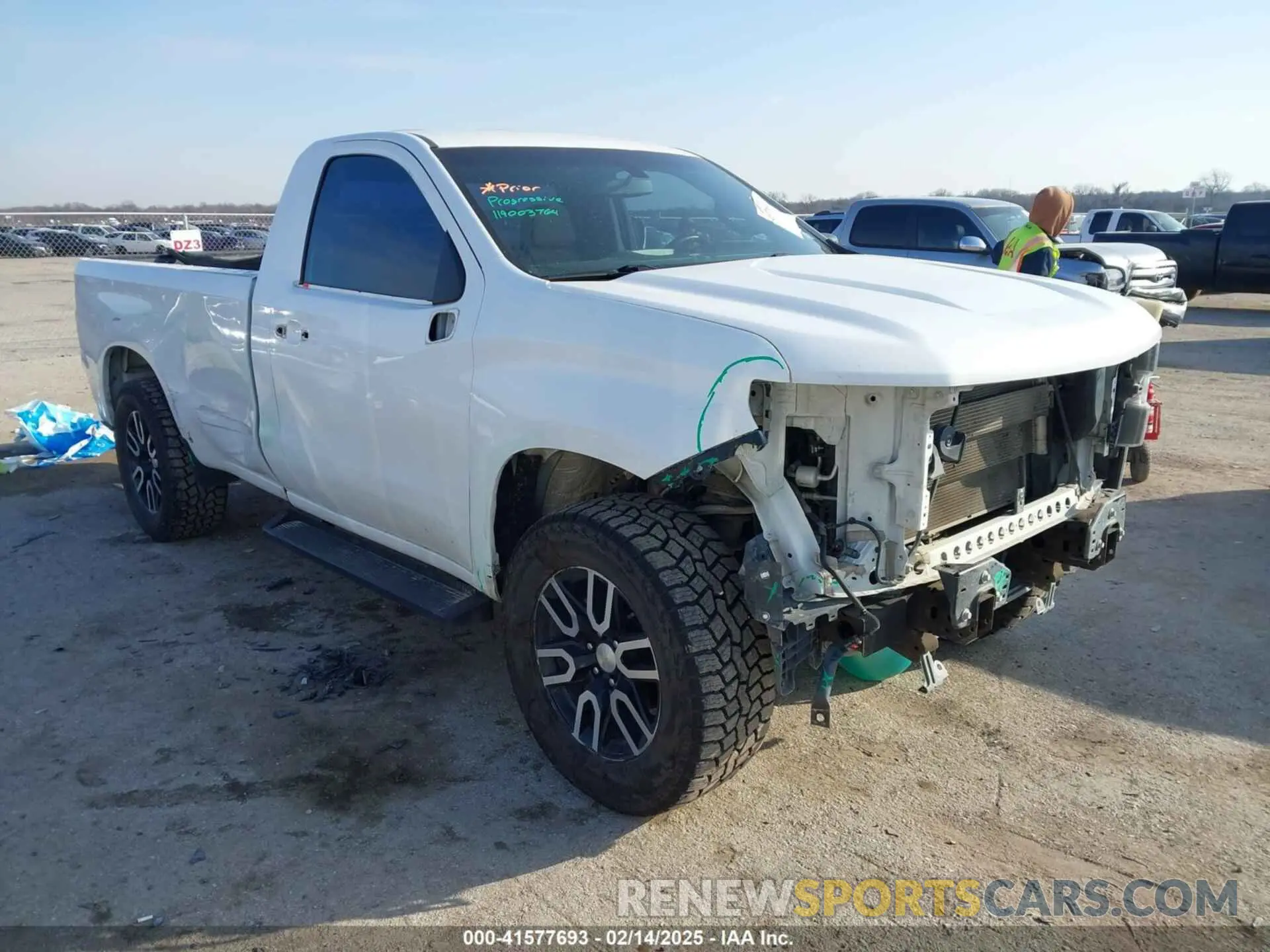 1 Photograph of a damaged car 3GCNWAEF4MG336162 CHEVROLET SILVERADO 1500 2021