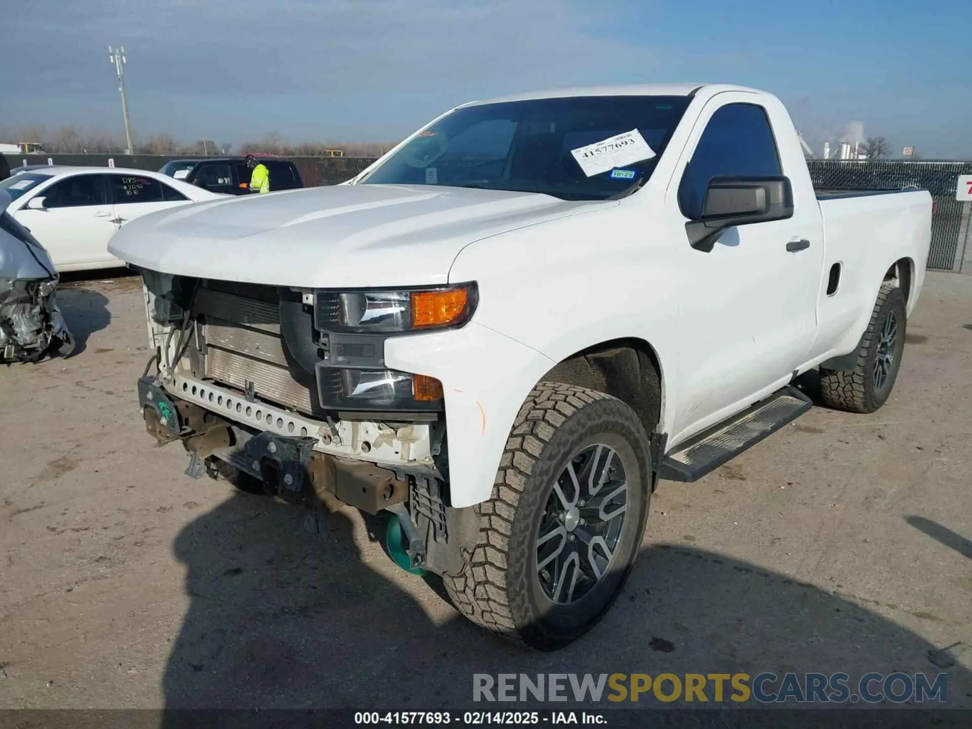 2 Photograph of a damaged car 3GCNWAEF4MG336162 CHEVROLET SILVERADO 1500 2021