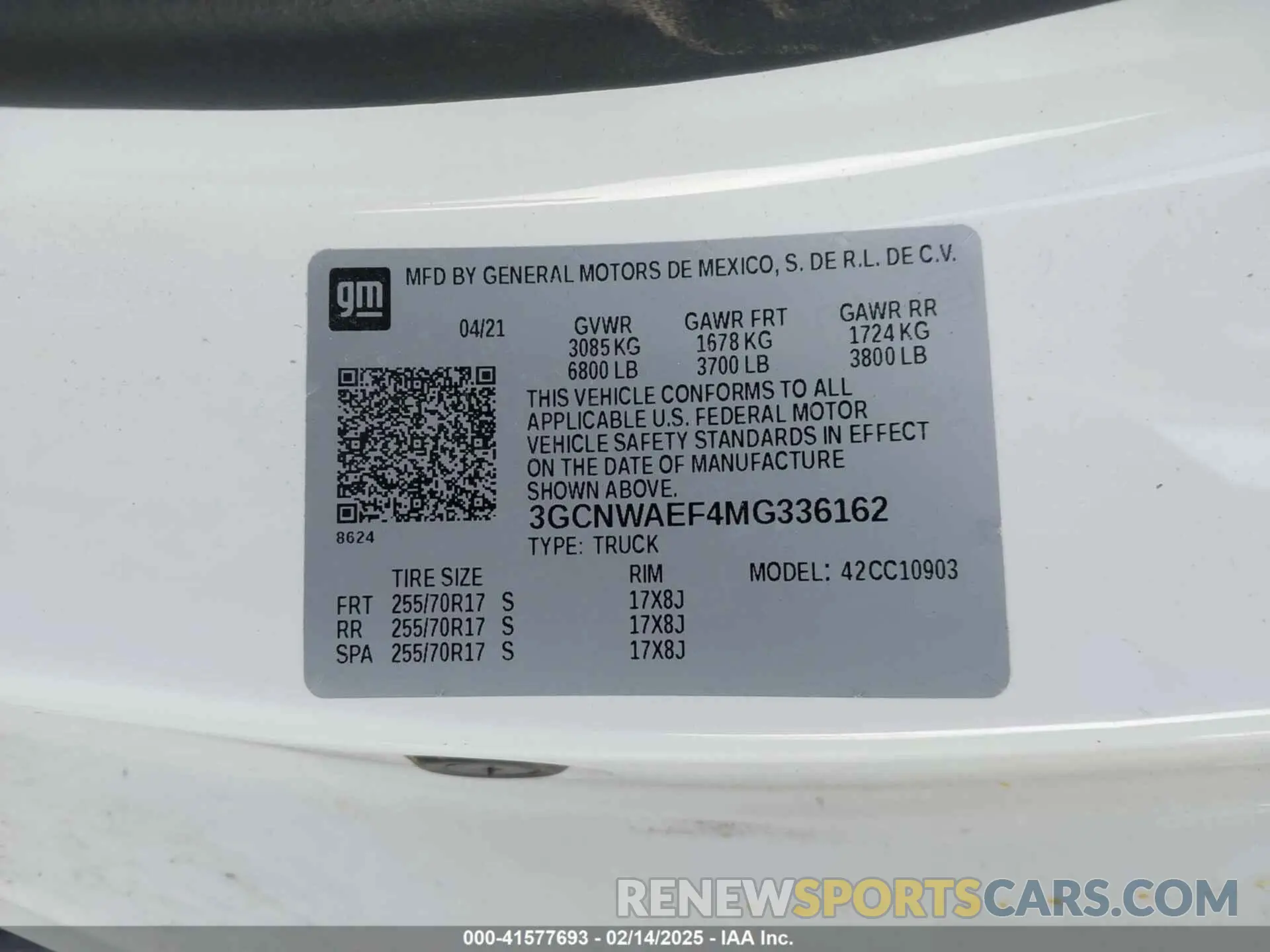 9 Photograph of a damaged car 3GCNWAEF4MG336162 CHEVROLET SILVERADO 1500 2021