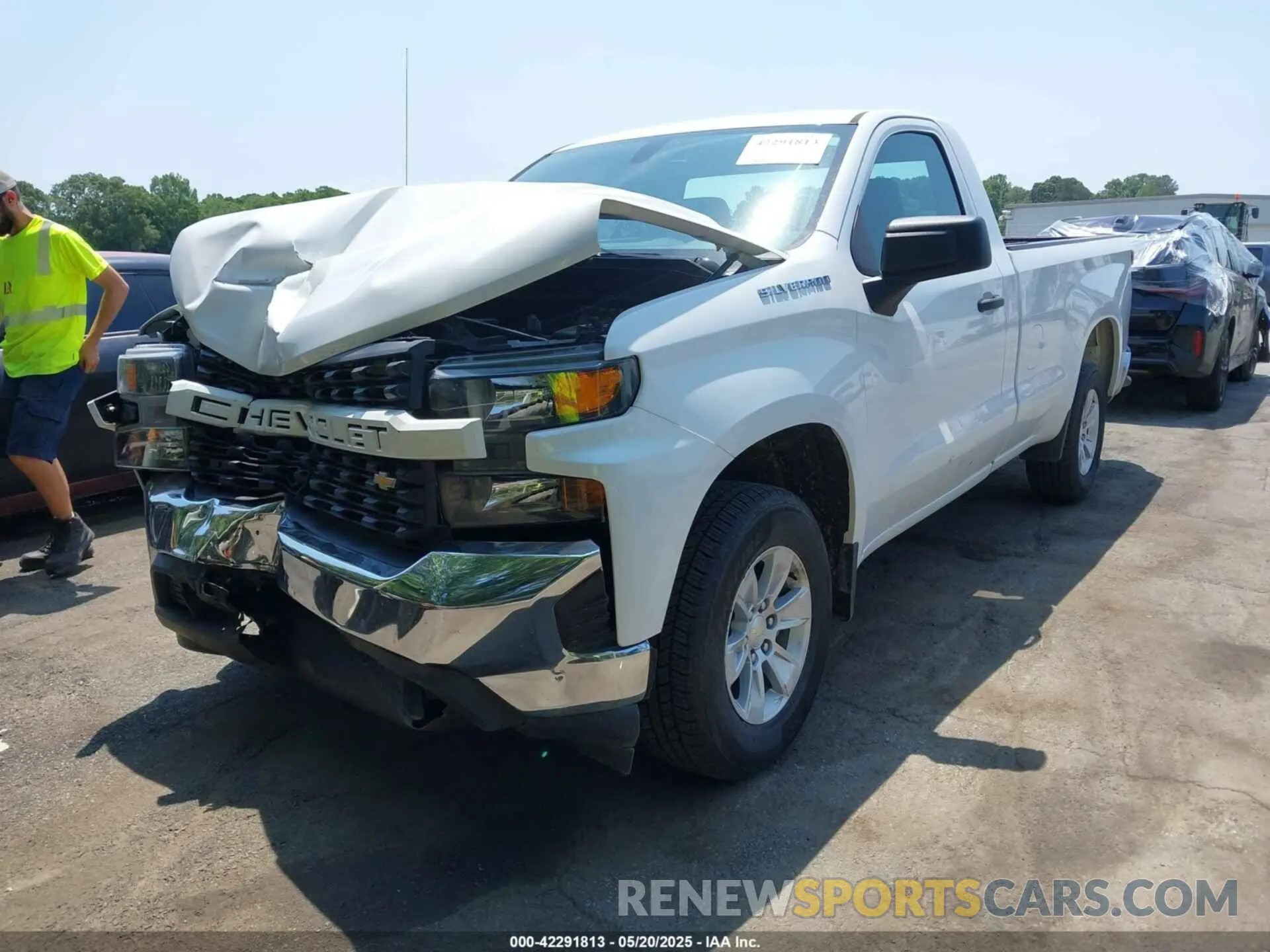 2 Photograph of a damaged car 3GCNWAEF6MG314289 CHEVROLET SILVERADO 1500 2021