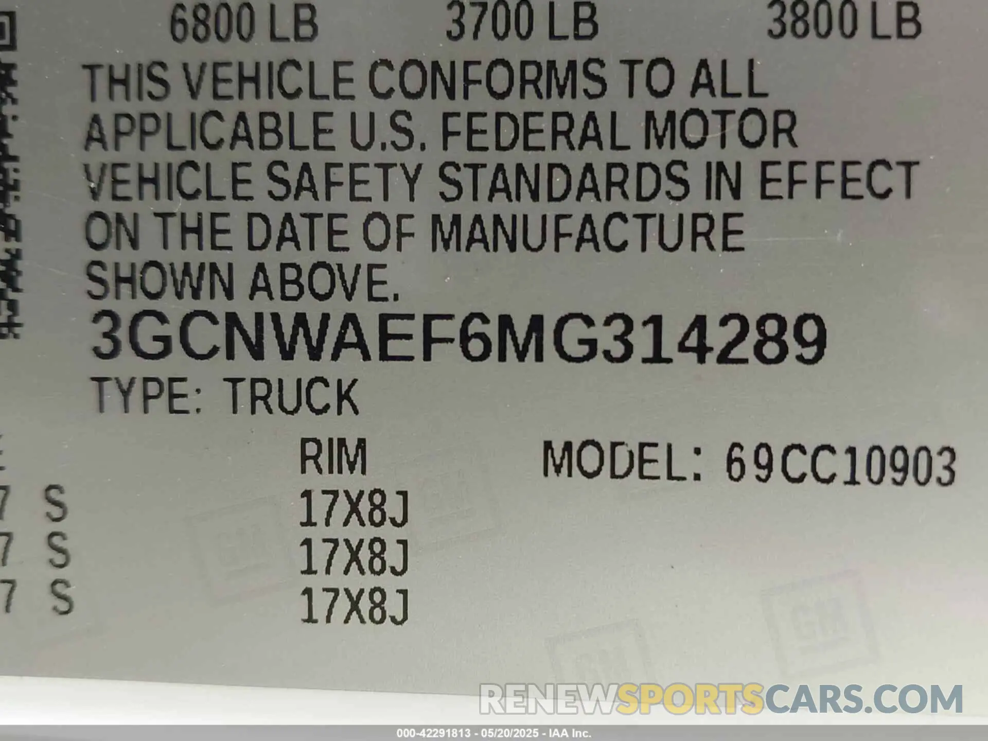 9 Photograph of a damaged car 3GCNWAEF6MG314289 CHEVROLET SILVERADO 1500 2021
