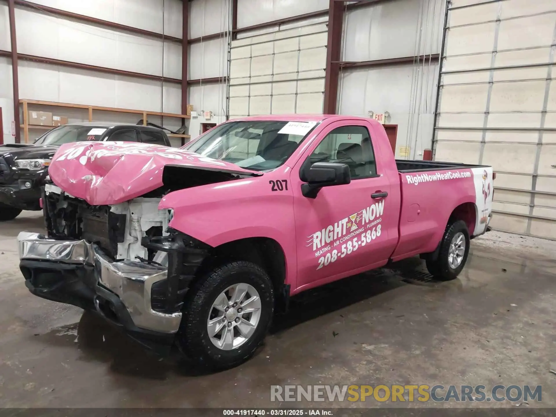 2 Photograph of a damaged car 3GCNWAEF9MG258252 CHEVROLET SILVERADO 1500 2021