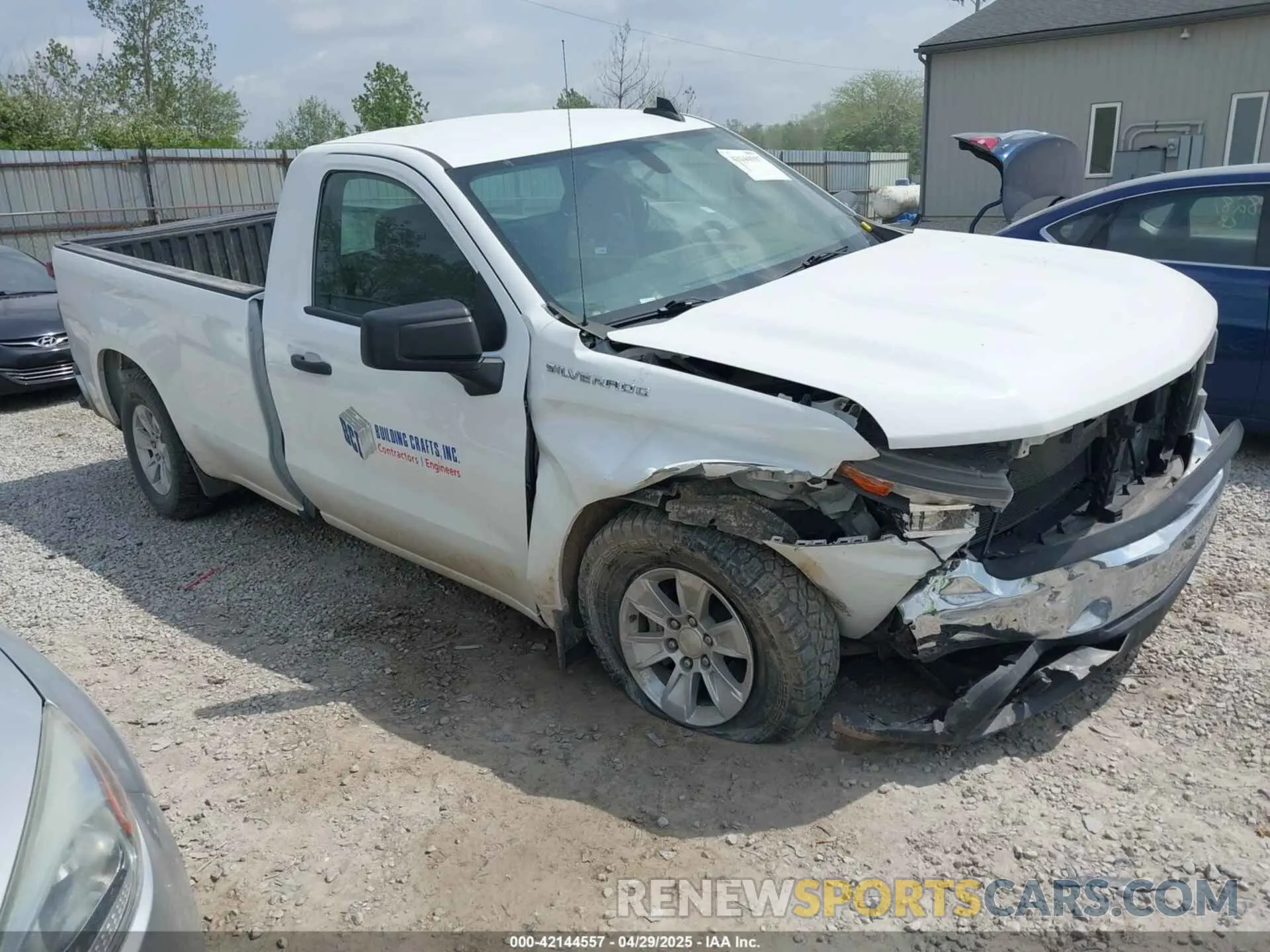 1 Photograph of a damaged car 3GCNWAEH6MG316044 CHEVROLET SILVERADO 1500 2021