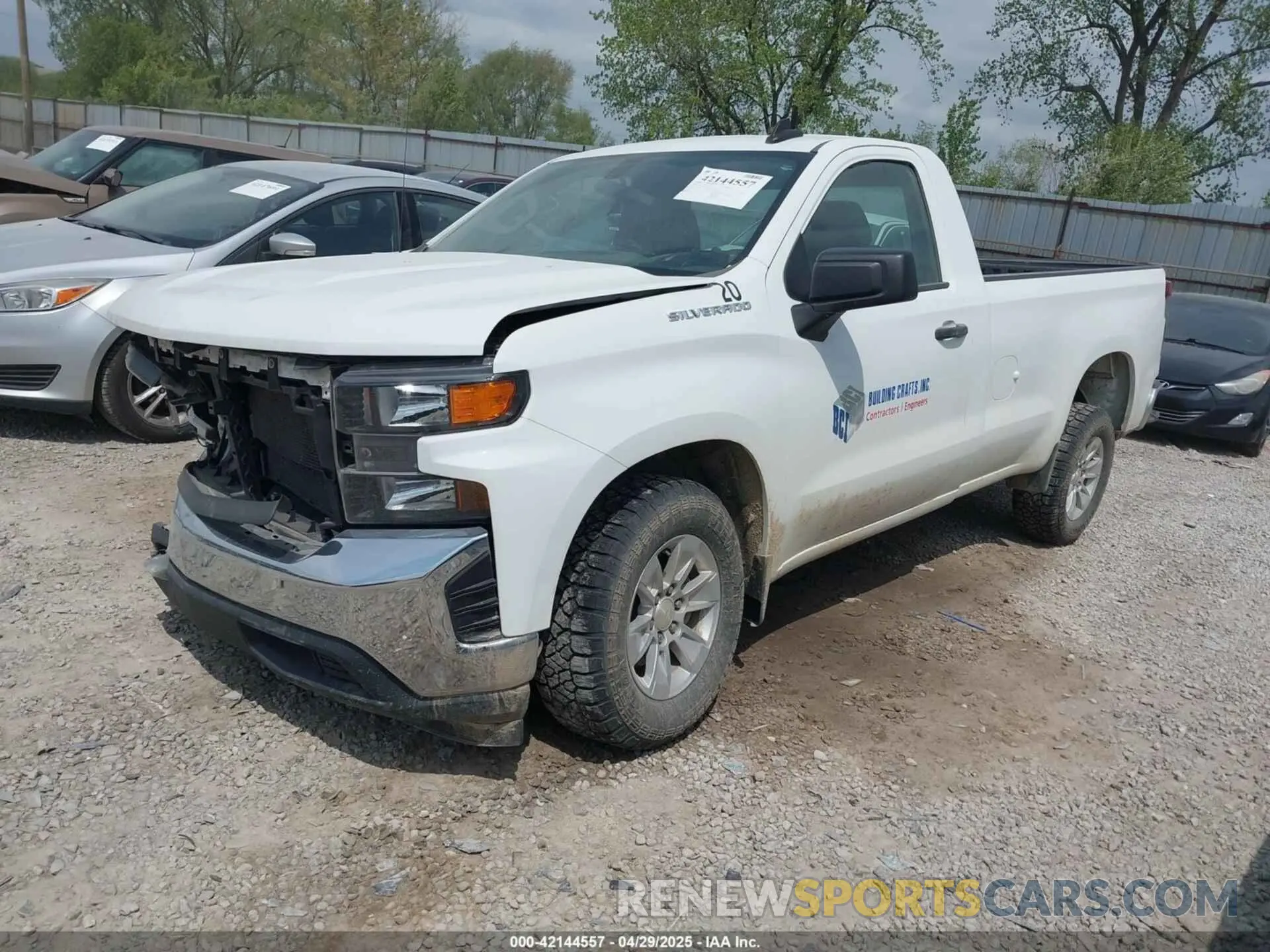 2 Photograph of a damaged car 3GCNWAEH6MG316044 CHEVROLET SILVERADO 1500 2021