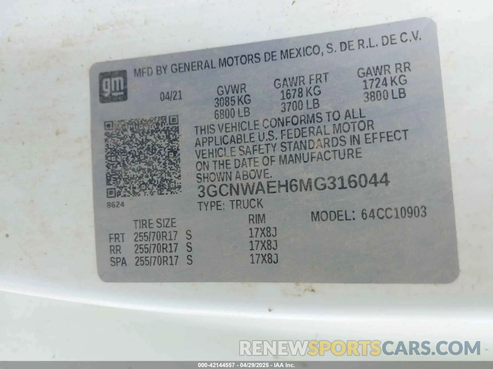 9 Photograph of a damaged car 3GCNWAEH6MG316044 CHEVROLET SILVERADO 1500 2021