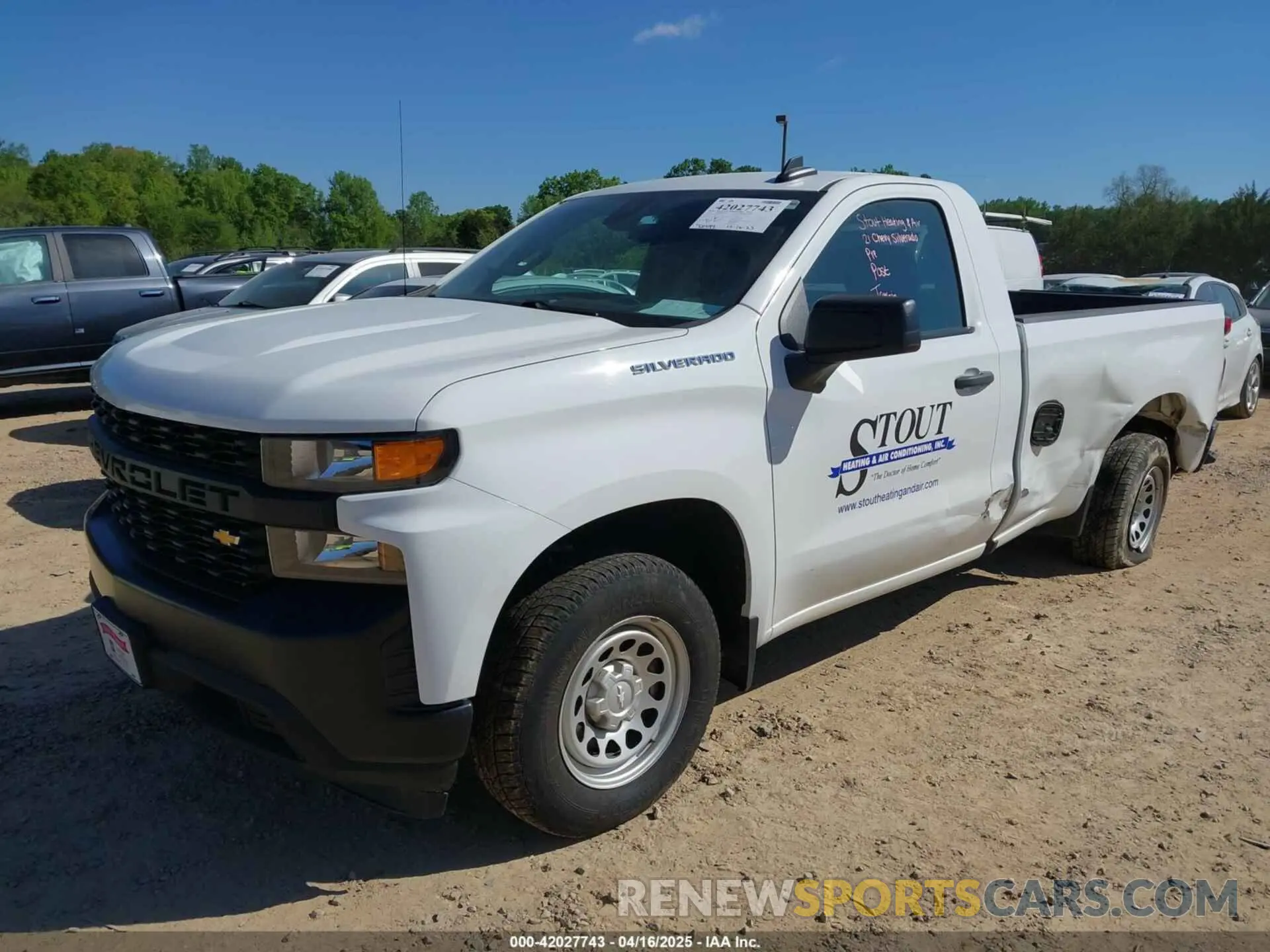 2 Photograph of a damaged car 3GCNWAEK3MG330737 CHEVROLET SILVERADO 1500 2021