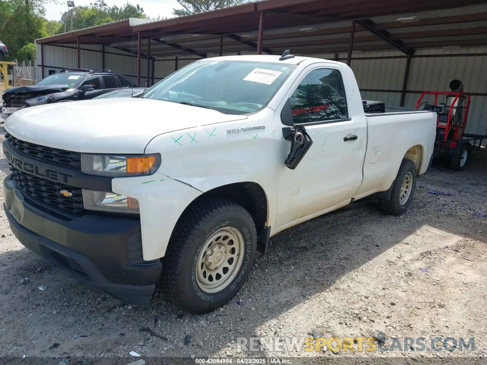 2 Photograph of a damaged car 3GCNWAEK8MG383885 CHEVROLET SILVERADO 1500 2021