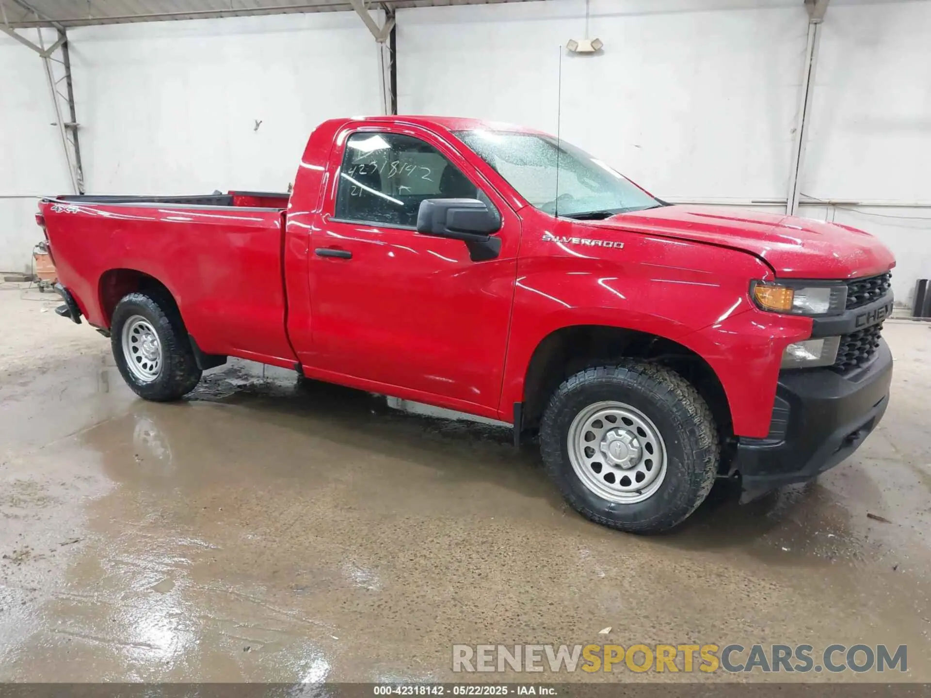 1 Photograph of a damaged car 3GCNYAEF9MG275059 CHEVROLET SILVERADO 1500 2021