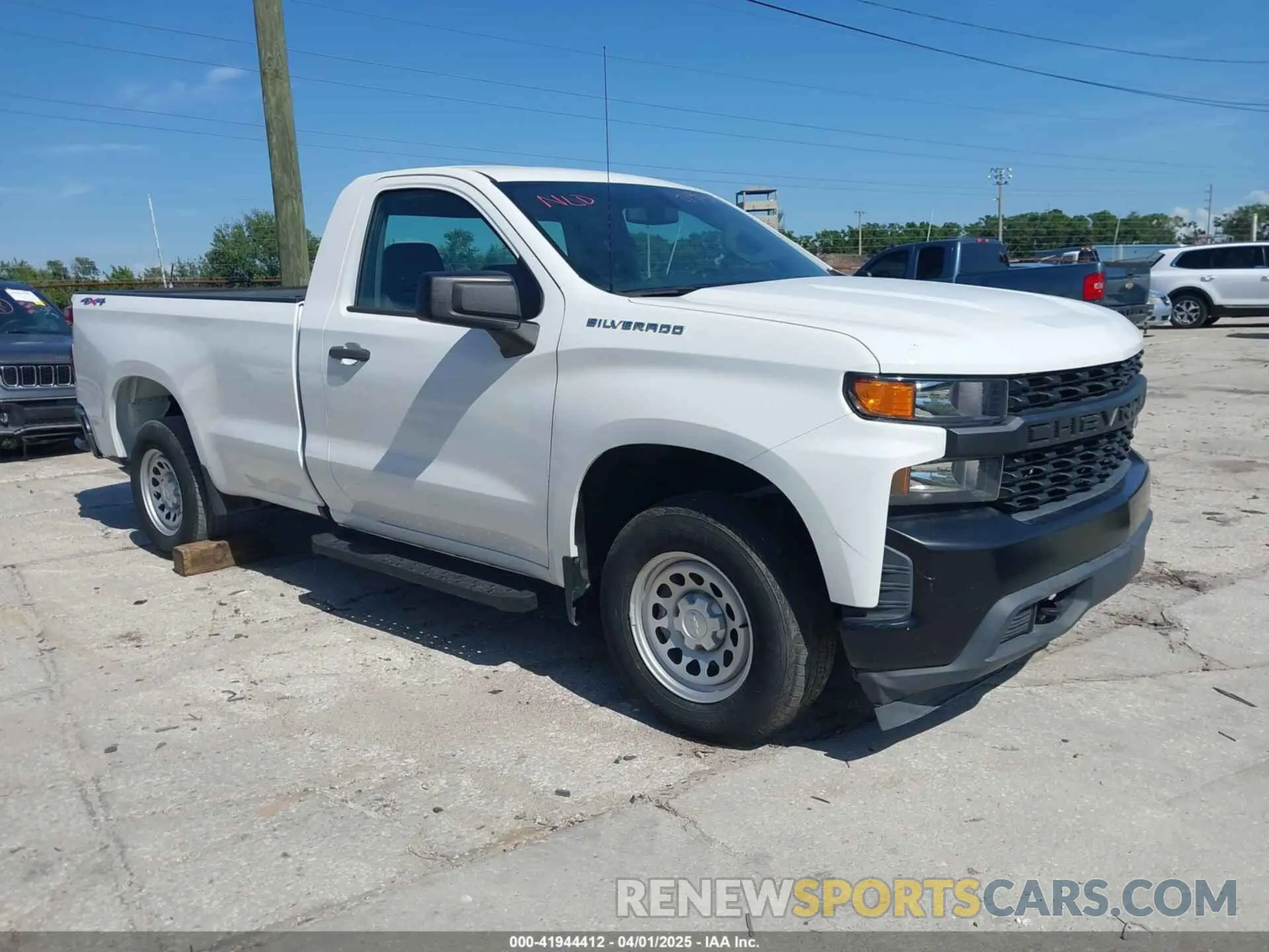 1 Photograph of a damaged car 3GCNYAEH1MG295419 CHEVROLET SILVERADO 1500 2021