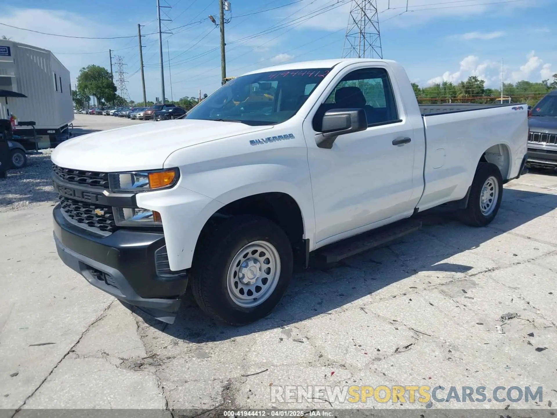 2 Photograph of a damaged car 3GCNYAEH1MG295419 CHEVROLET SILVERADO 1500 2021