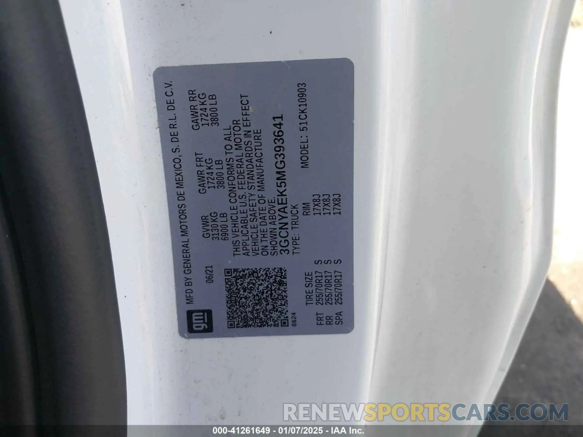 9 Photograph of a damaged car 3GCNYAEK5MG393641 CHEVROLET SILVERADO 1500 2021