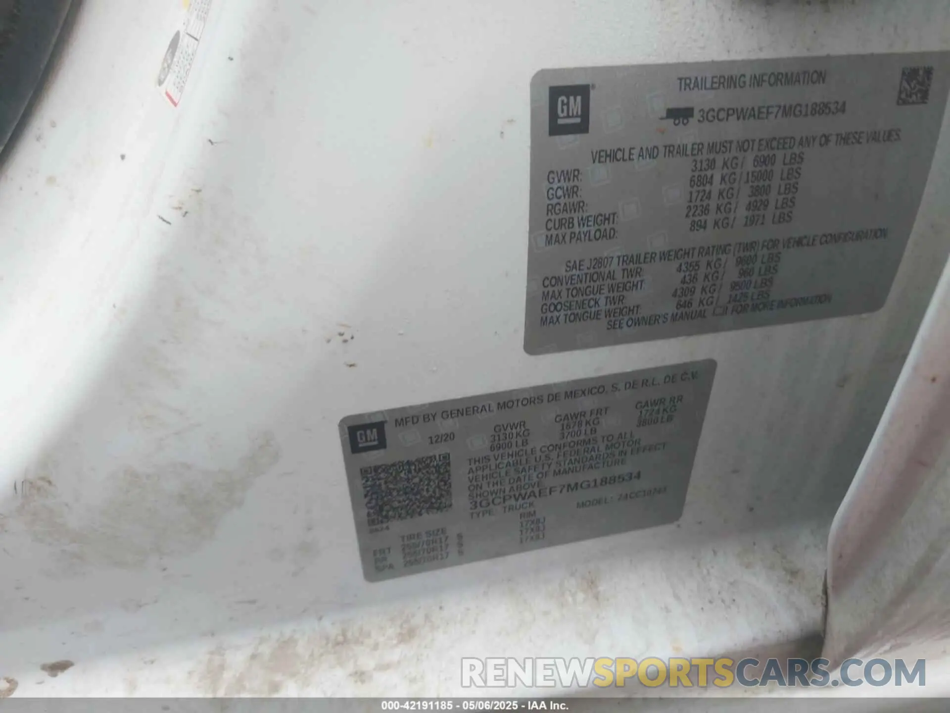9 Photograph of a damaged car 3GCPWAEF7MG188534 CHEVROLET SILVERADO 1500 2021