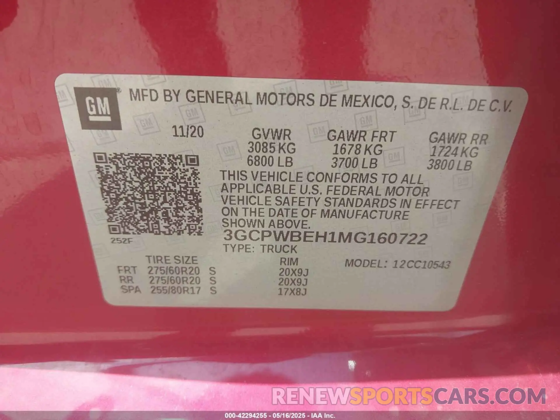 9 Photograph of a damaged car 3GCPWBEH1MG160722 CHEVROLET SILVERADO 1500 2021