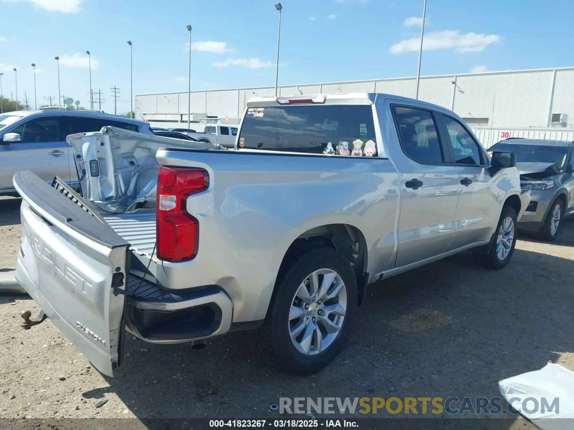 4 Photograph of a damaged car 3GCPWBEK2MG236413 CHEVROLET SILVERADO 1500 2021