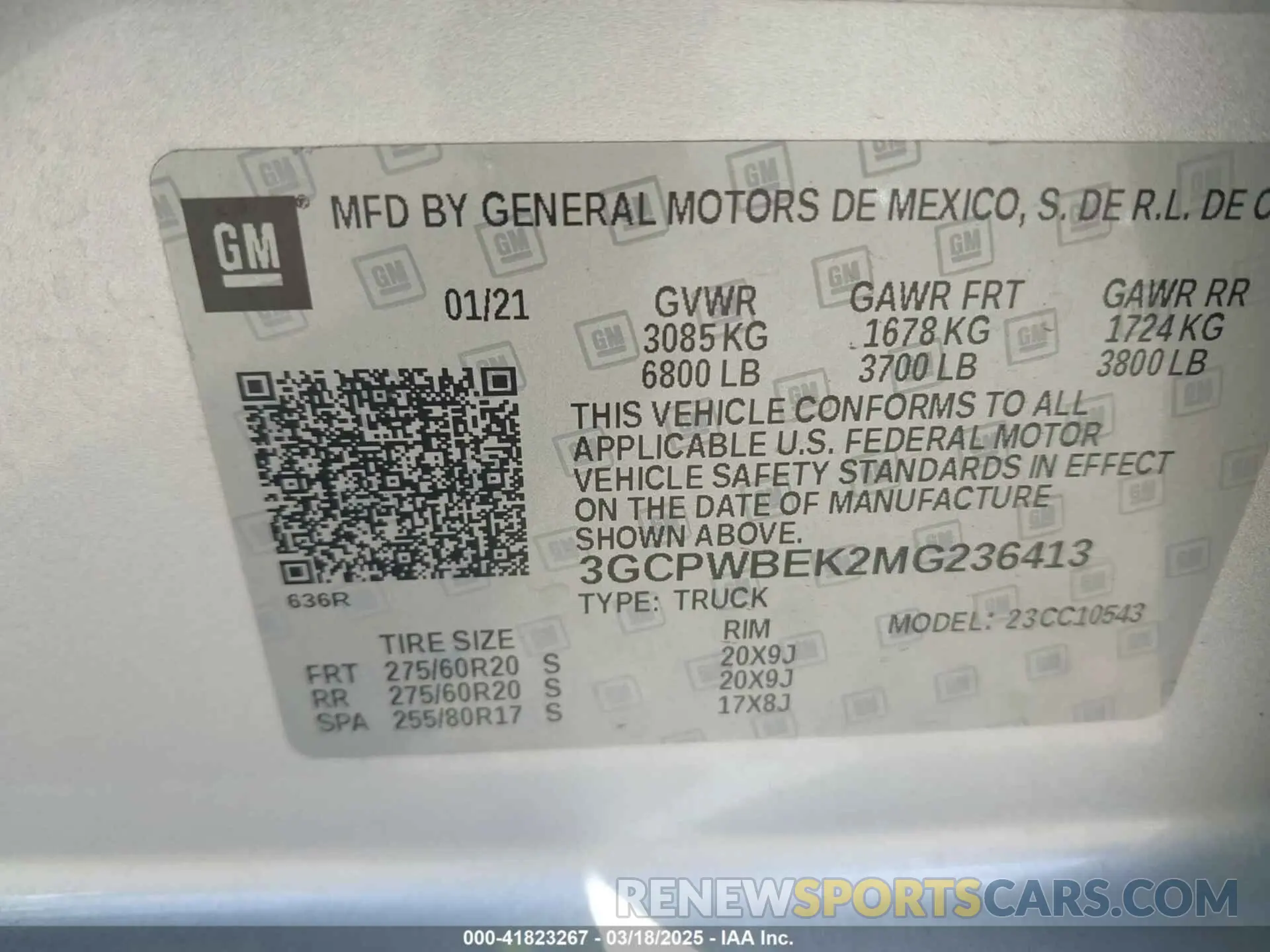 9 Photograph of a damaged car 3GCPWBEK2MG236413 CHEVROLET SILVERADO 1500 2021