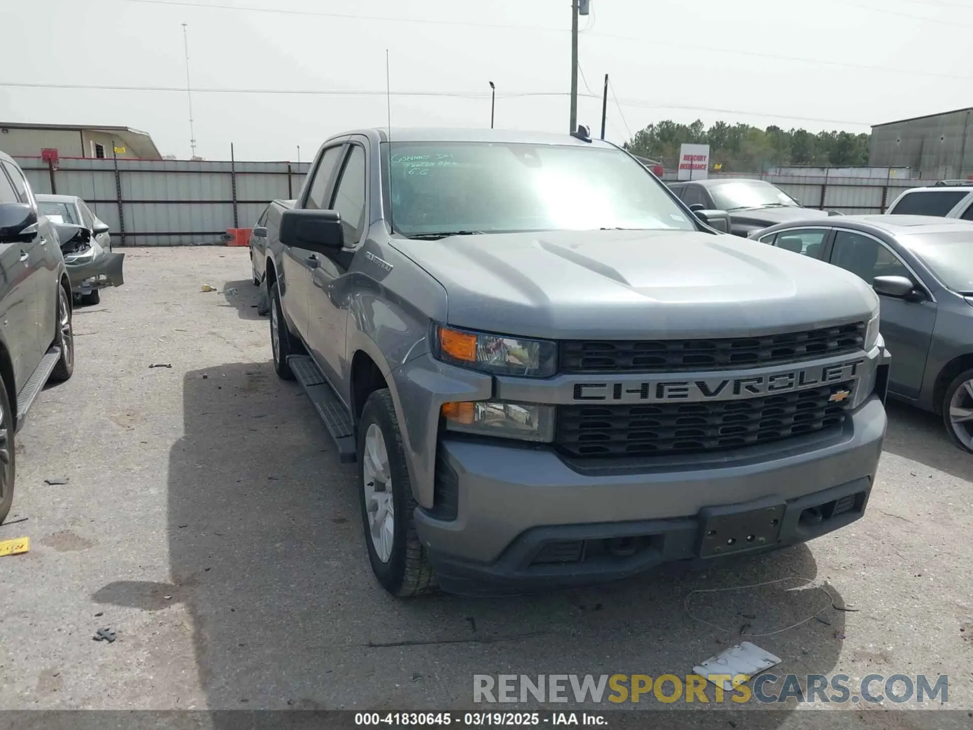 1 Photograph of a damaged car 3GCPWBEK5MG449596 CHEVROLET SILVERADO 1500 2021