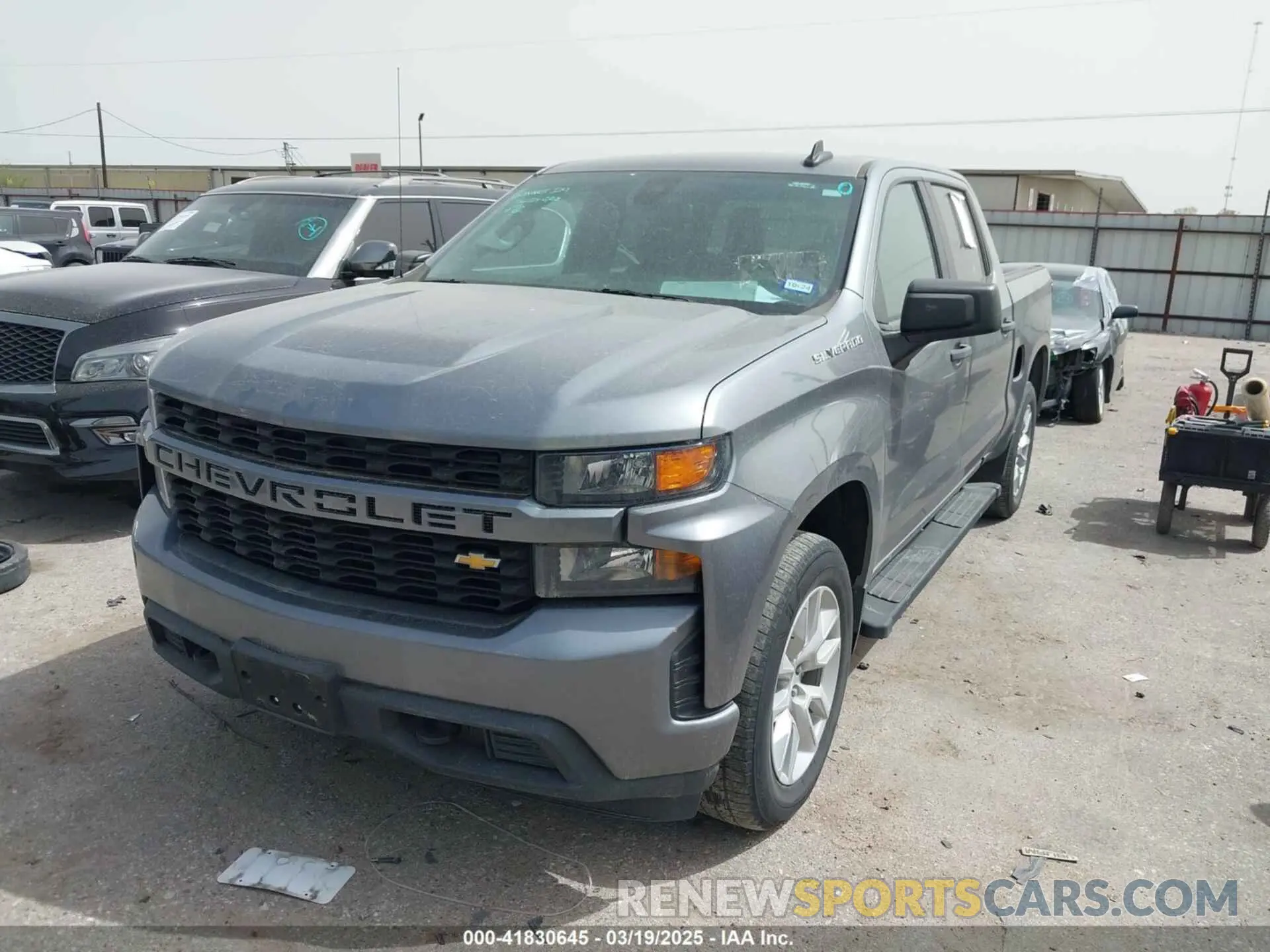 2 Photograph of a damaged car 3GCPWBEK5MG449596 CHEVROLET SILVERADO 1500 2021