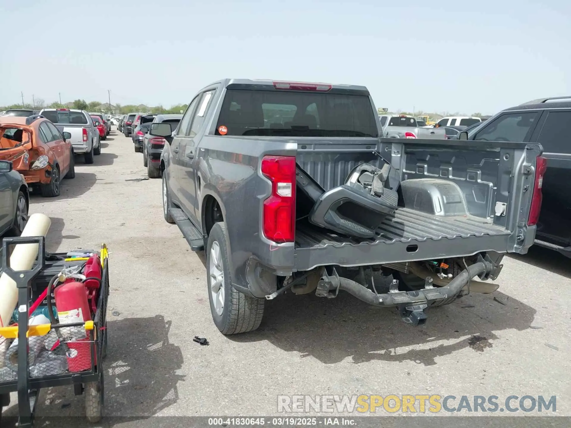 3 Photograph of a damaged car 3GCPWBEK5MG449596 CHEVROLET SILVERADO 1500 2021