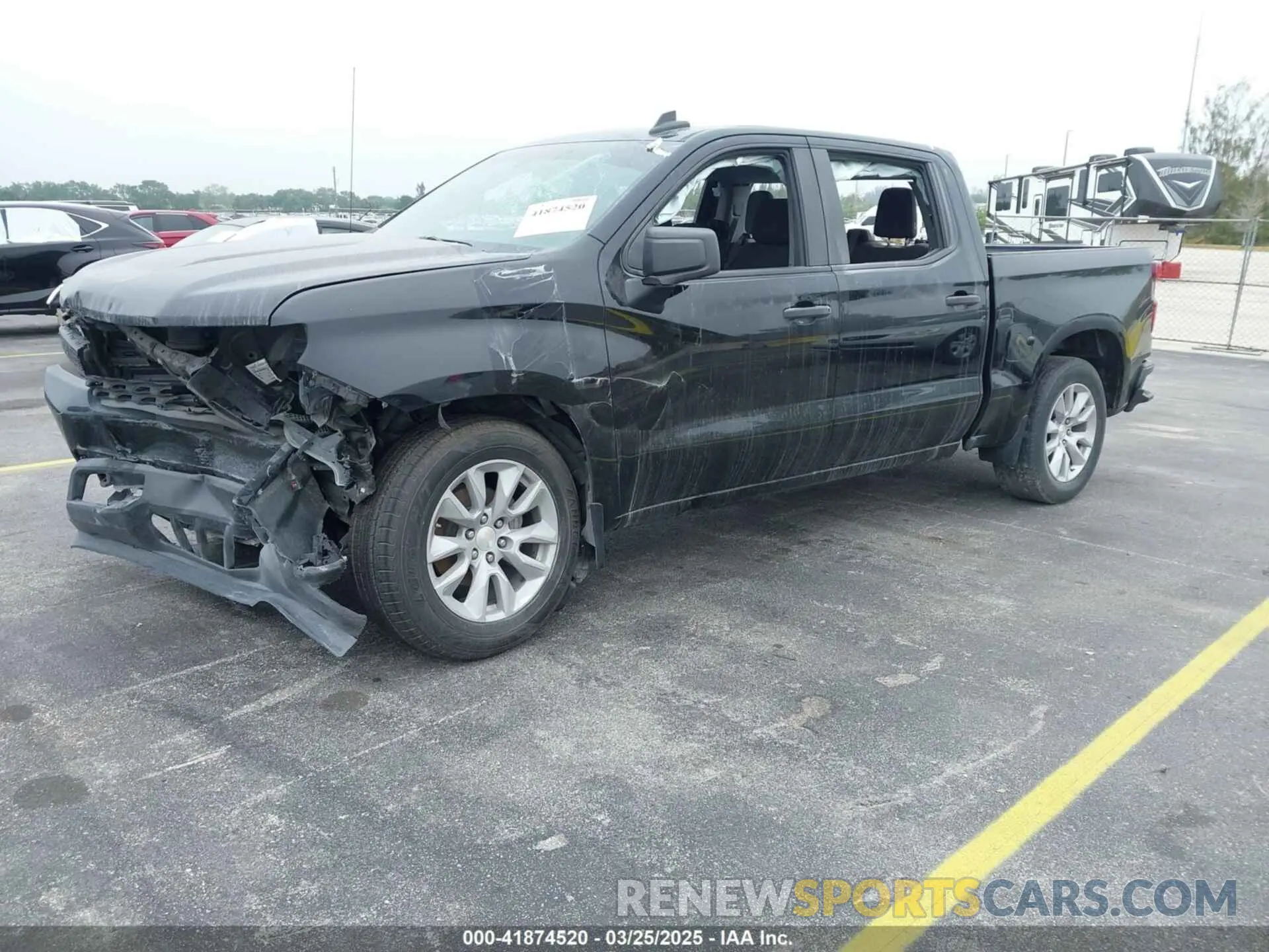 2 Photograph of a damaged car 3GCPWBEK5MG451977 CHEVROLET SILVERADO 1500 2021