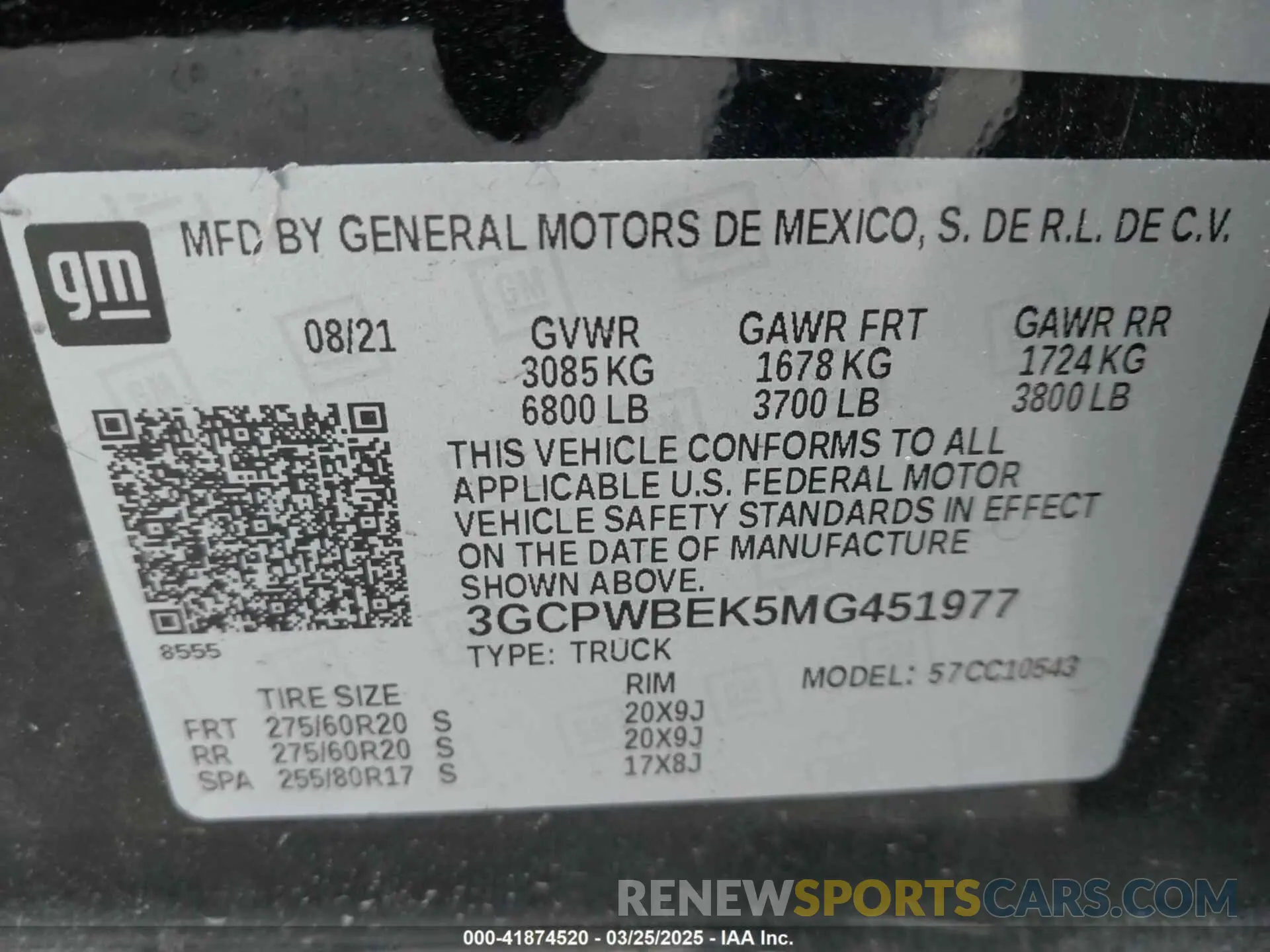 9 Photograph of a damaged car 3GCPWBEK5MG451977 CHEVROLET SILVERADO 1500 2021