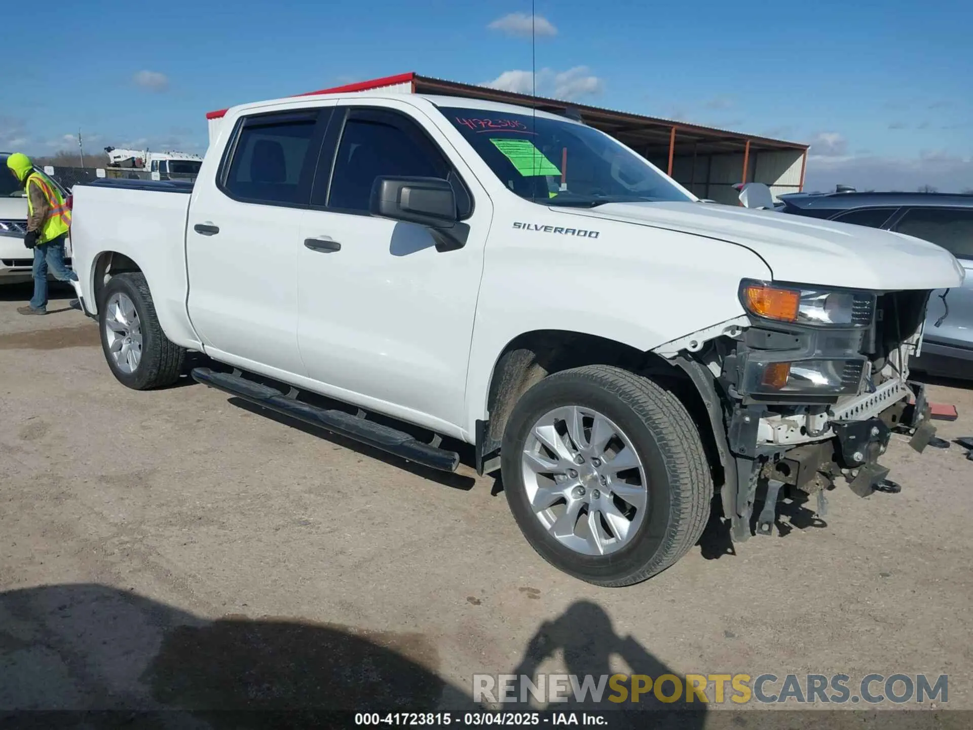 1 Photograph of a damaged car 3GCPWBEK6MG352911 CHEVROLET SILVERADO 1500 2021