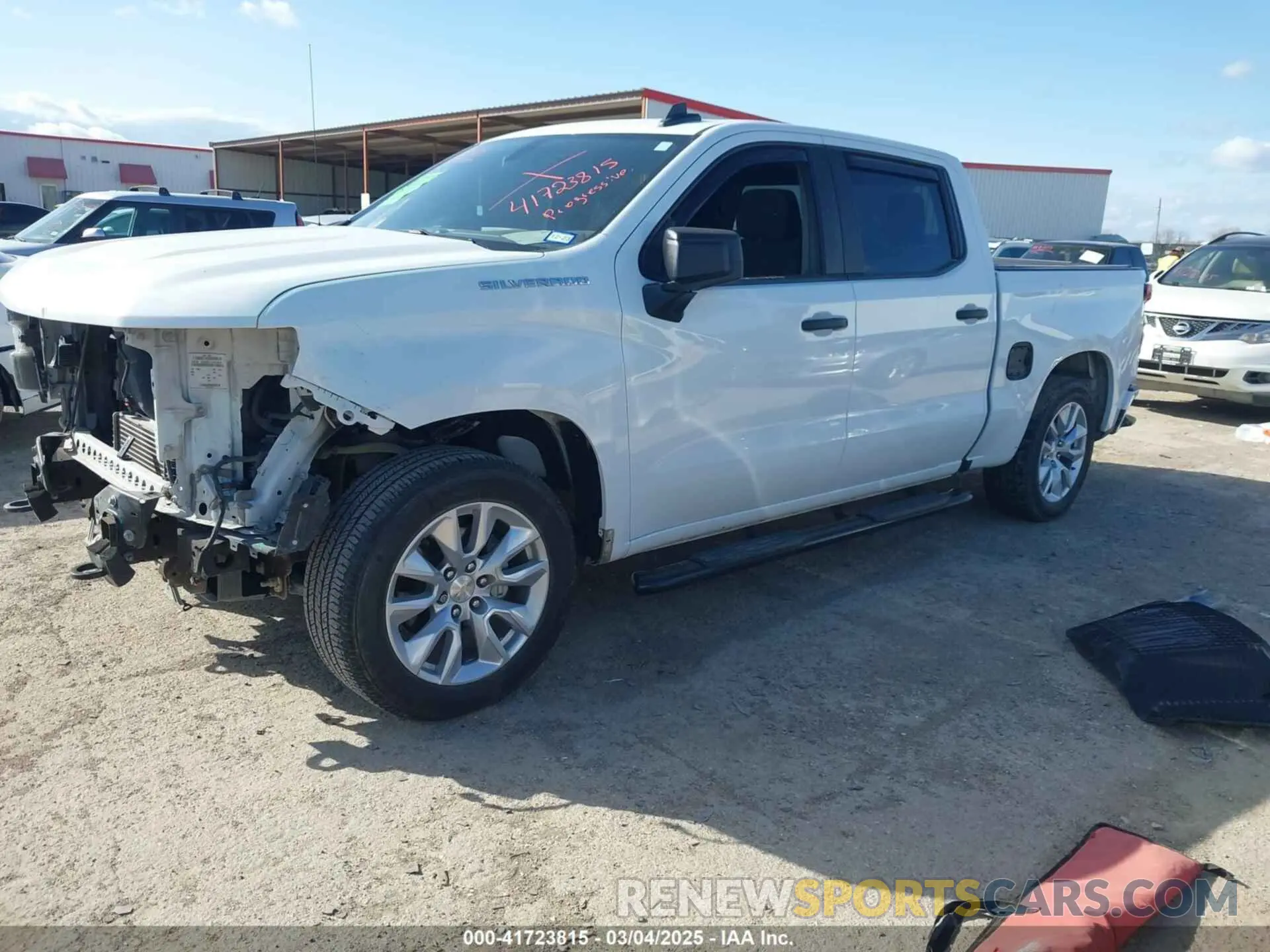 2 Photograph of a damaged car 3GCPWBEK6MG352911 CHEVROLET SILVERADO 1500 2021