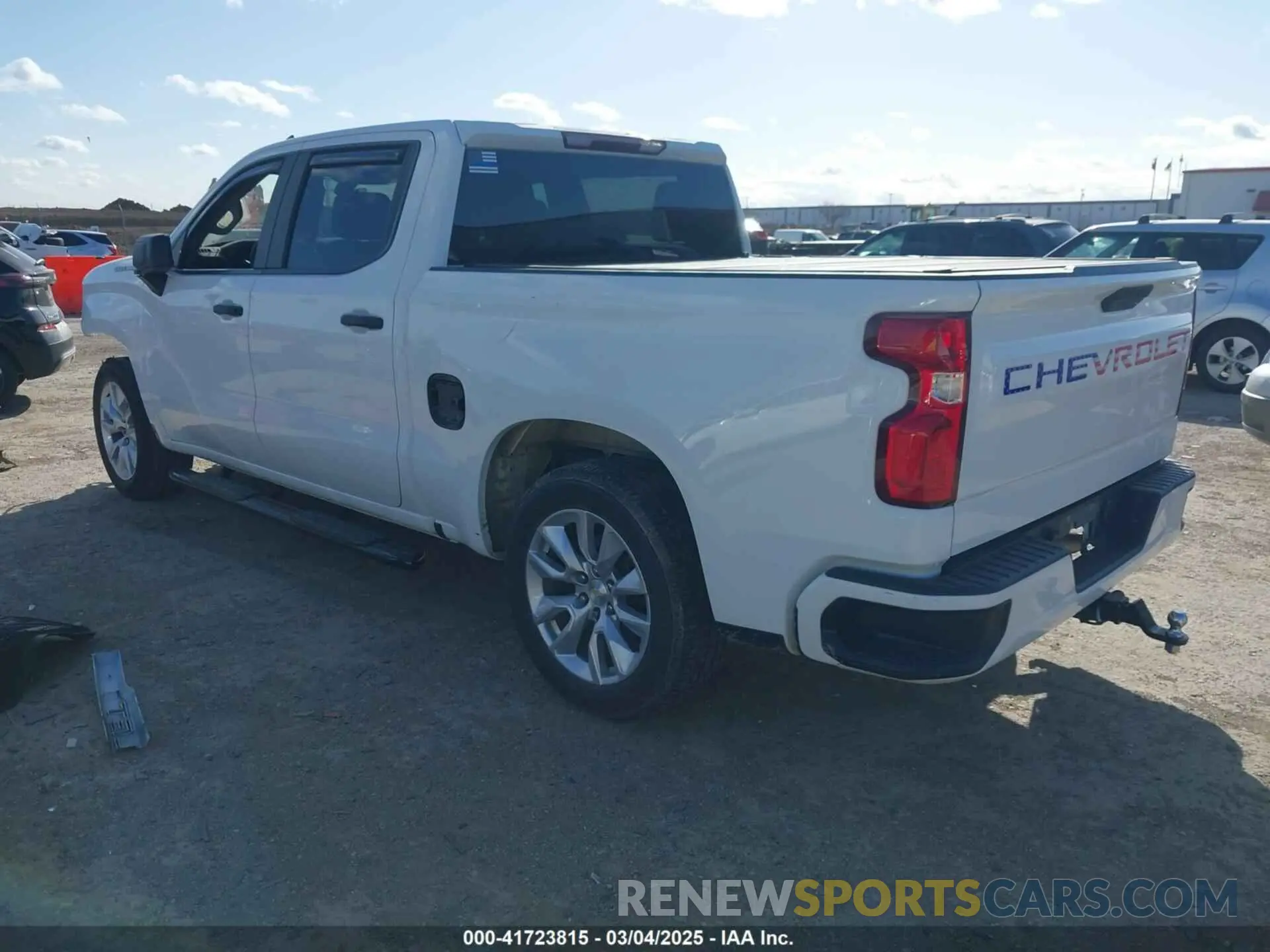 3 Photograph of a damaged car 3GCPWBEK6MG352911 CHEVROLET SILVERADO 1500 2021