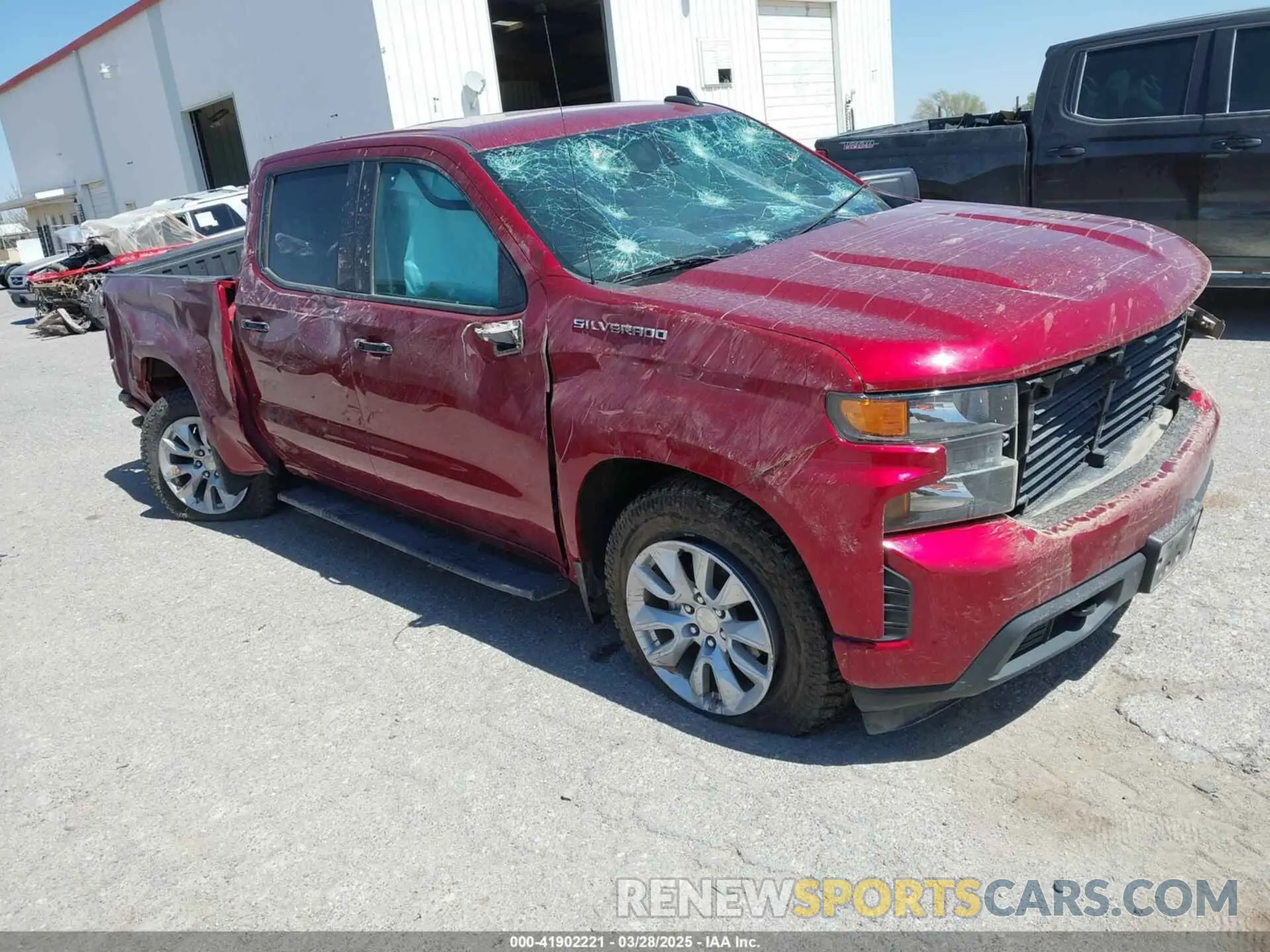 1 Photograph of a damaged car 3GCPWBEK8MG371573 CHEVROLET SILVERADO 1500 2021