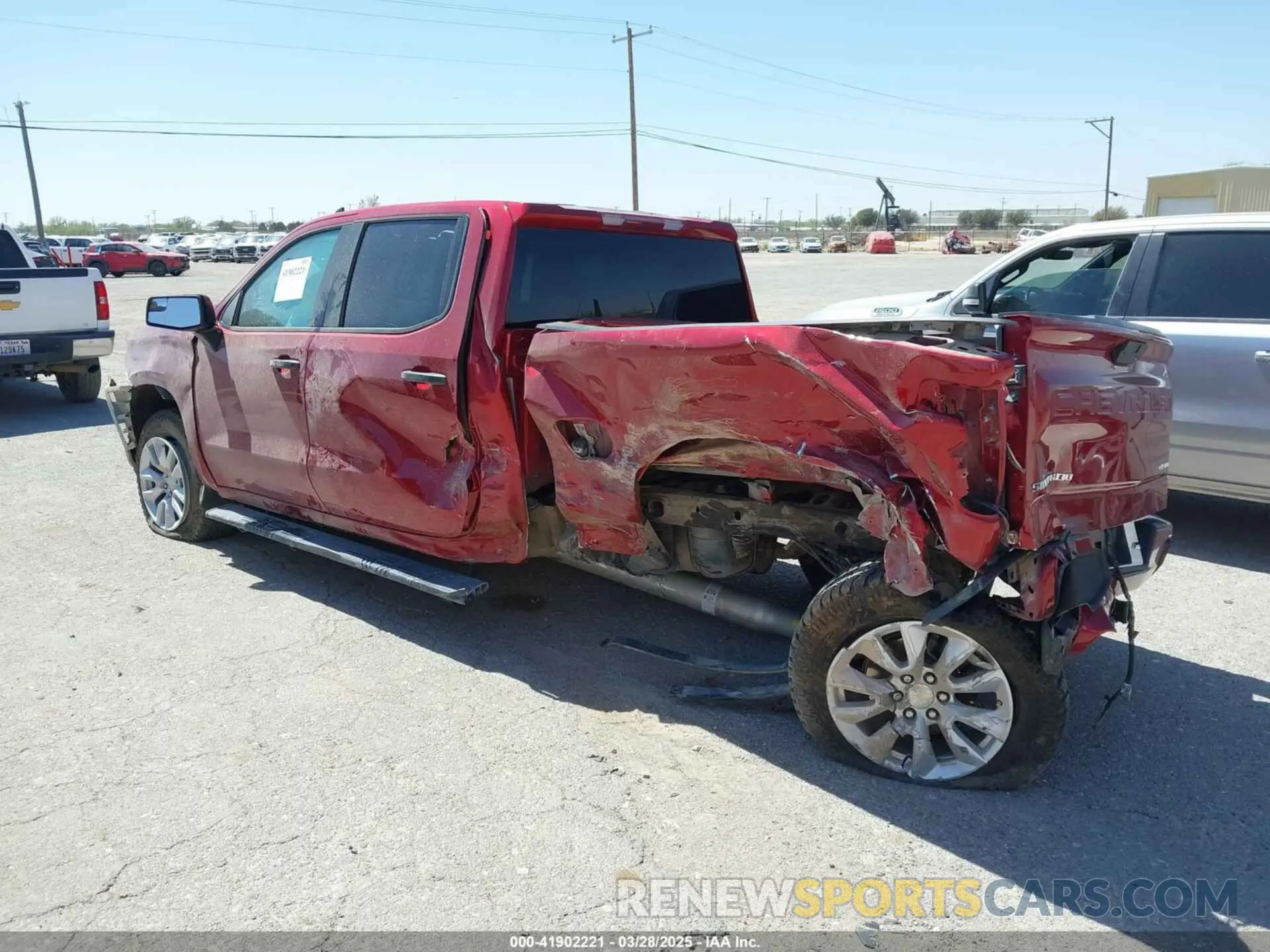3 Photograph of a damaged car 3GCPWBEK8MG371573 CHEVROLET SILVERADO 1500 2021