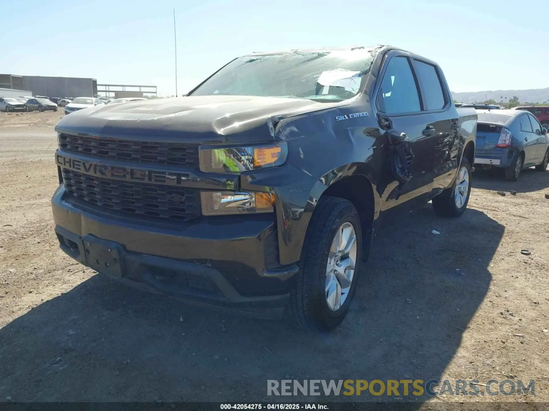 2 Photograph of a damaged car 3GCPWBEK9MG272650 CHEVROLET SILVERADO 1500 2021