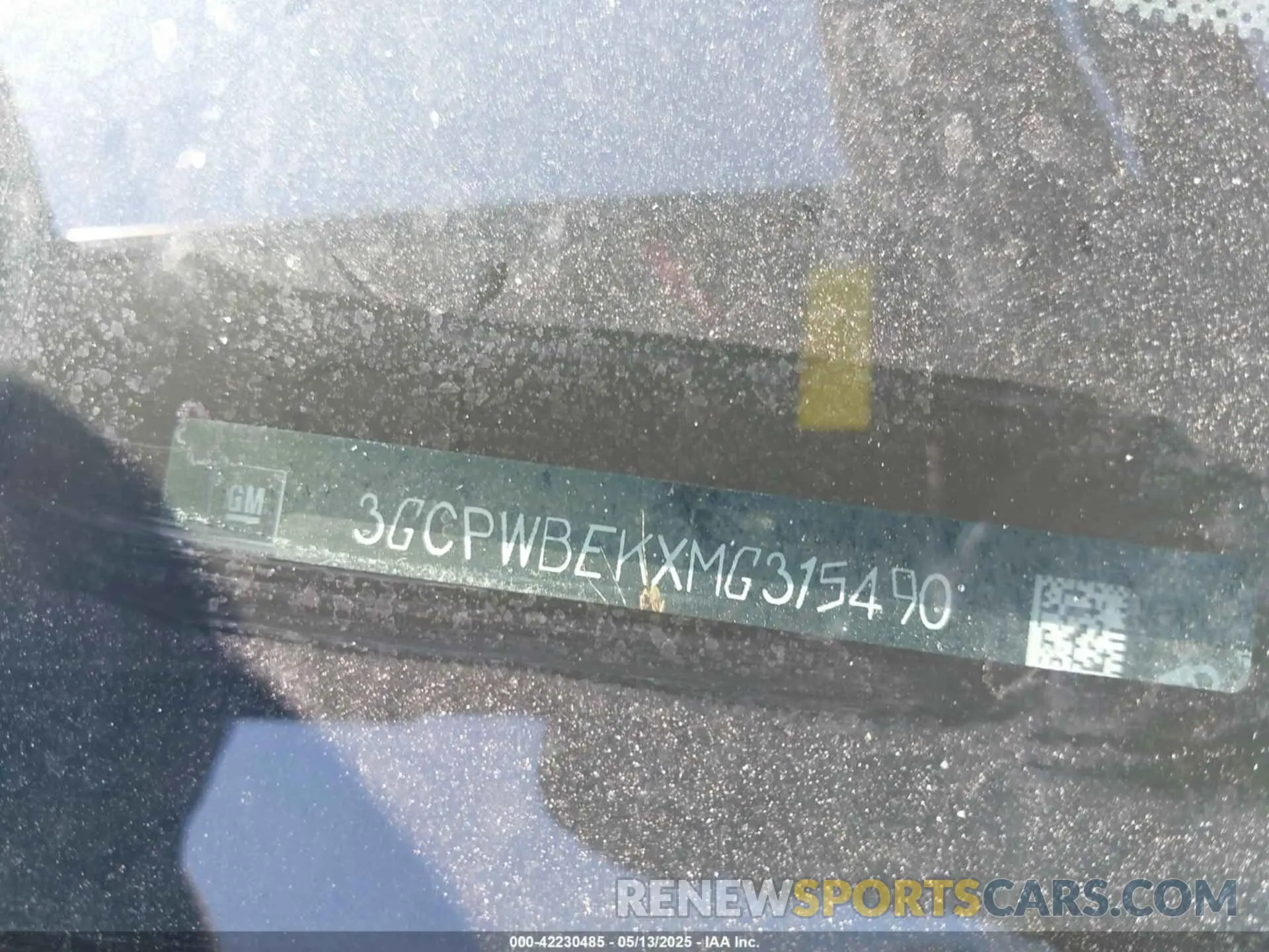 9 Photograph of a damaged car 3GCPWBEKXMG315490 CHEVROLET SILVERADO 1500 2021