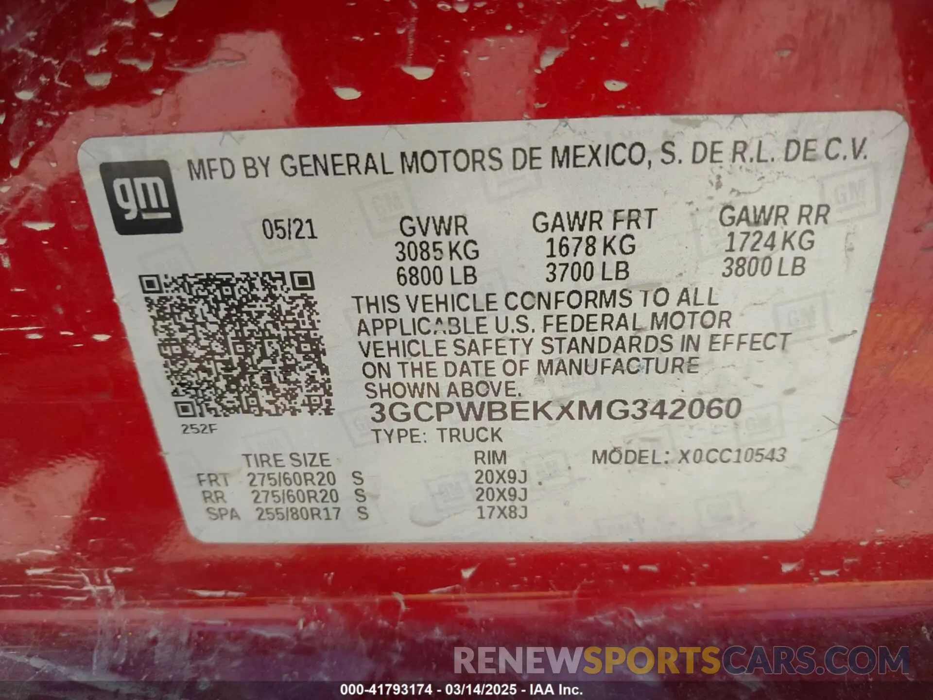 9 Photograph of a damaged car 3GCPWBEKXMG342060 CHEVROLET SILVERADO 1500 2021