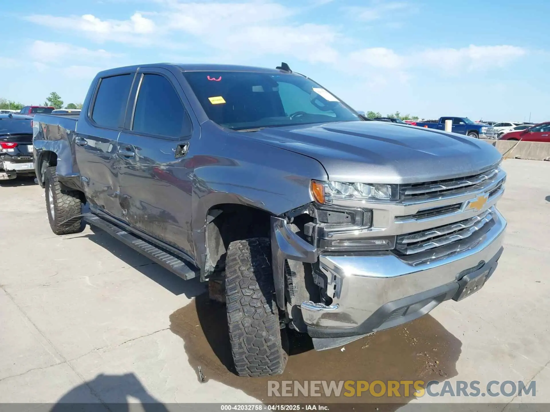 1 Photograph of a damaged car 3GCPWCED0MG426296 CHEVROLET SILVERADO 1500 2021