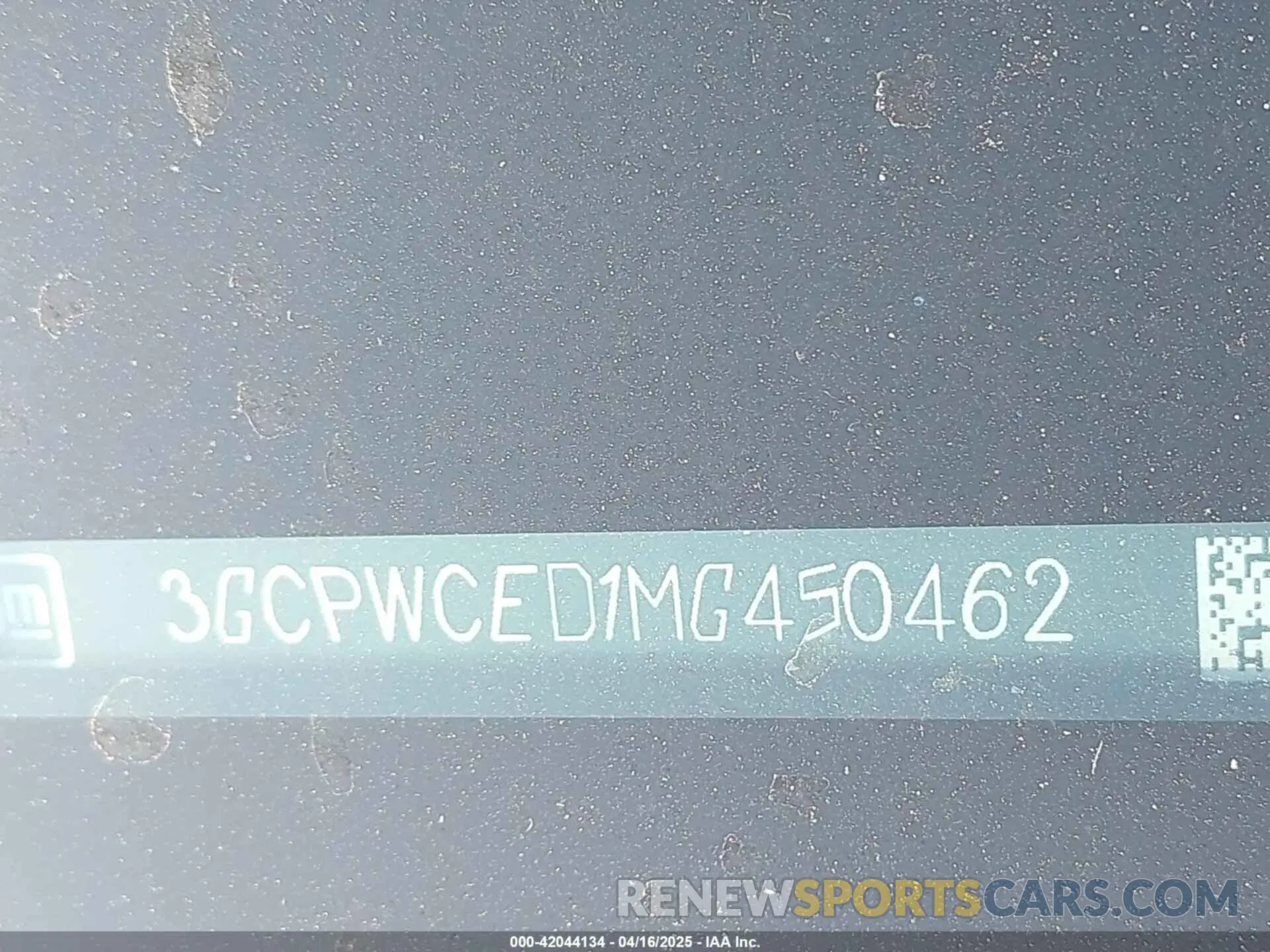 17 Photograph of a damaged car 3GCPWCED1MG450462 CHEVROLET SILVERADO 1500 2021