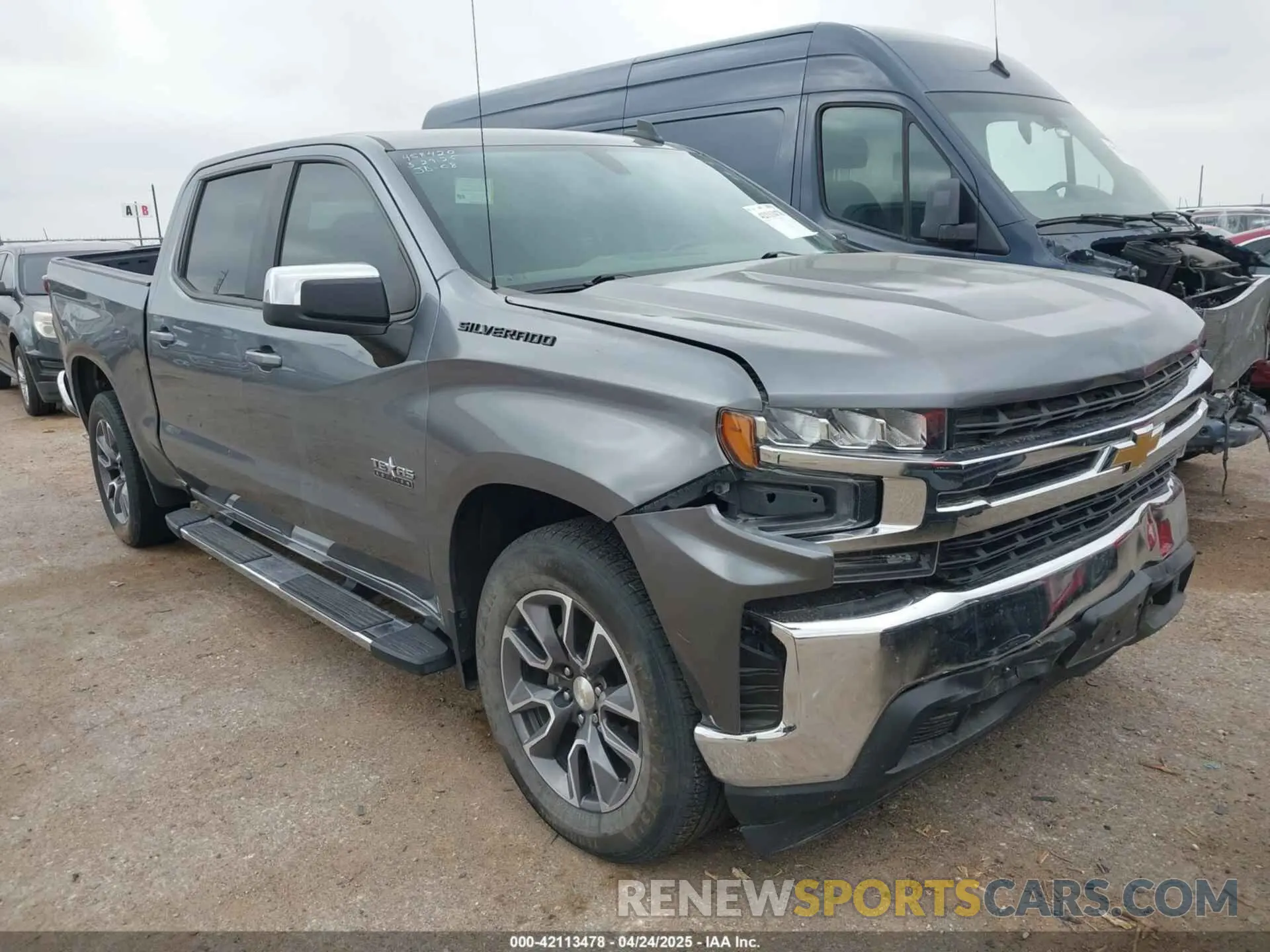 1 Photograph of a damaged car 3GCPWCED5MG133512 CHEVROLET SILVERADO 1500 2021