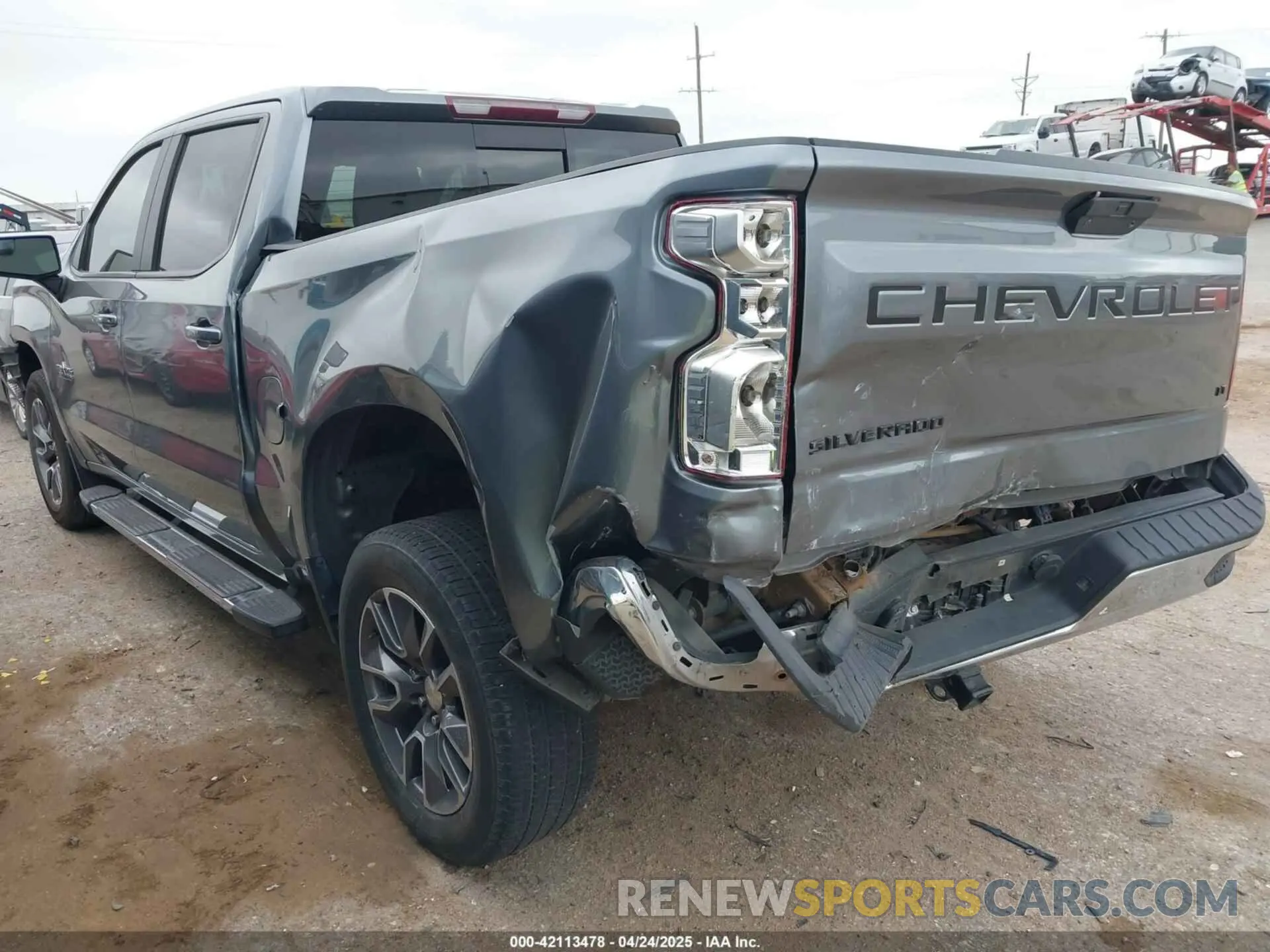 3 Photograph of a damaged car 3GCPWCED5MG133512 CHEVROLET SILVERADO 1500 2021